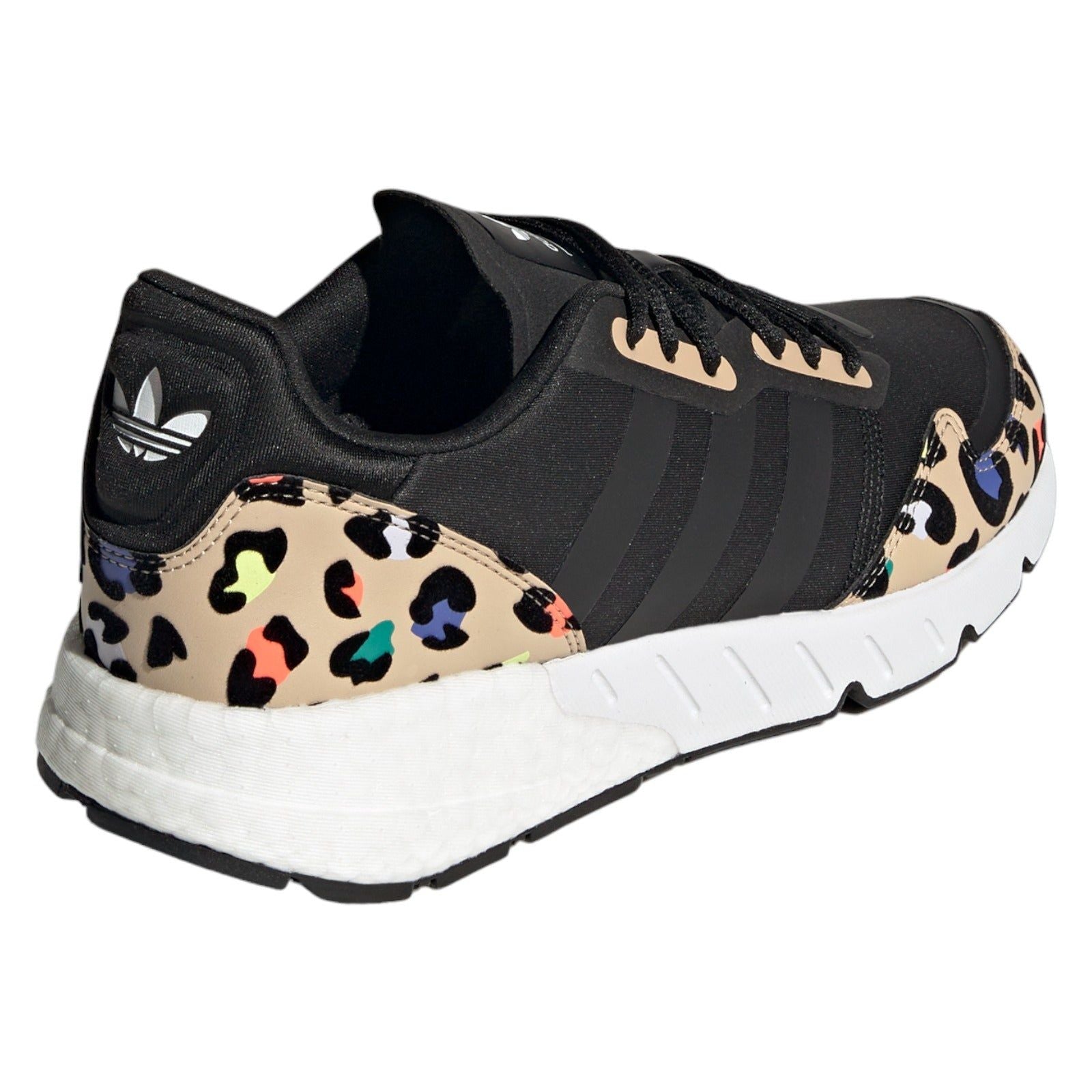 adidas Originals Womens ZX 1K Boost Animal Print Trainers - Black - ViaductClothing -  -  
