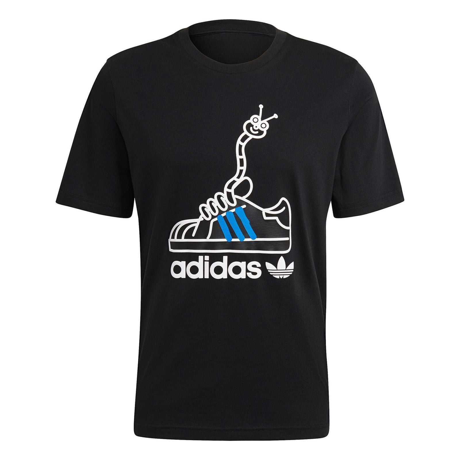 adidas Originals Worm Shoe Print Tee - Black - ViaductClothing -  -  
