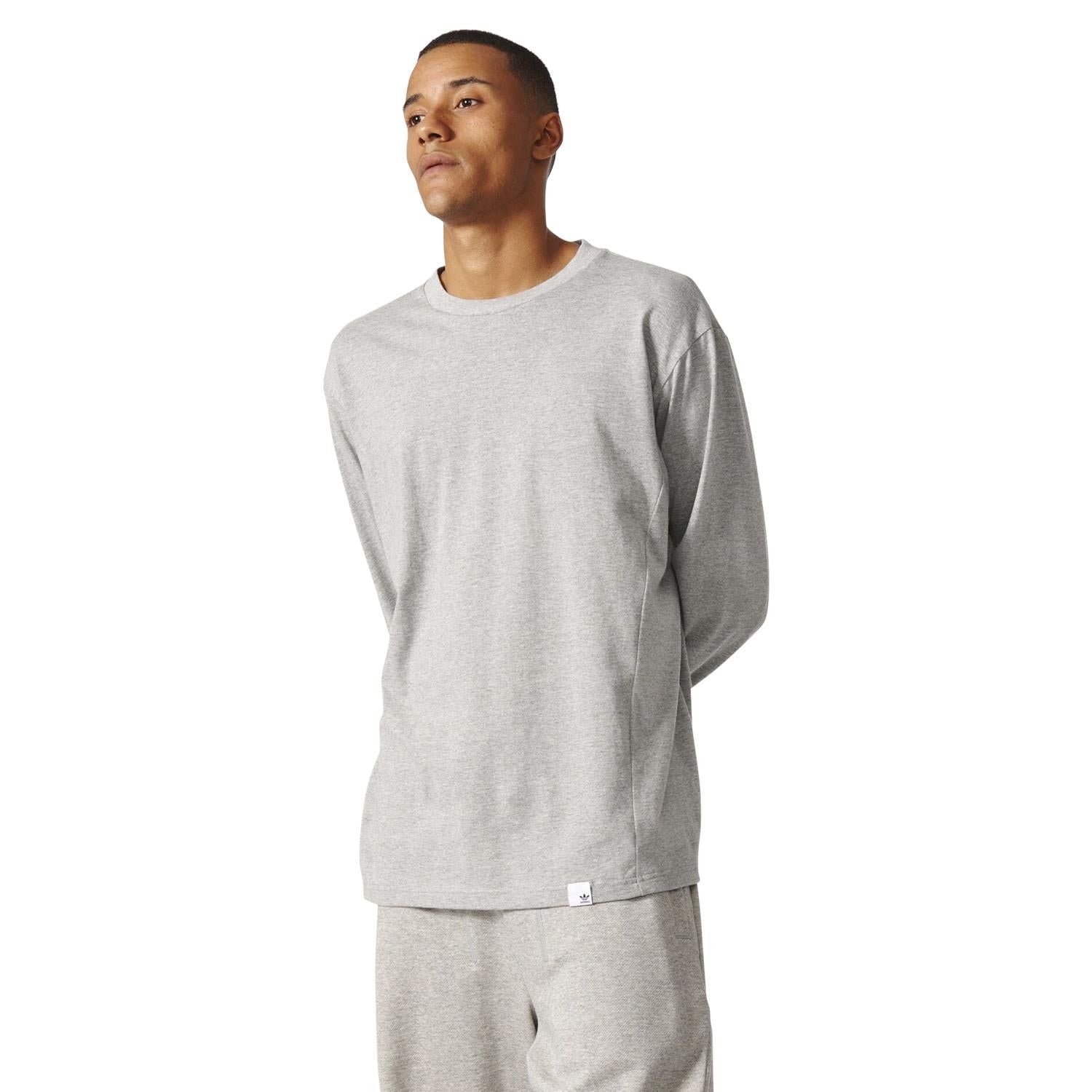 adidas Originals XBYO Long Sleeved T Shirt - Grey - ViaductClothing -  -  