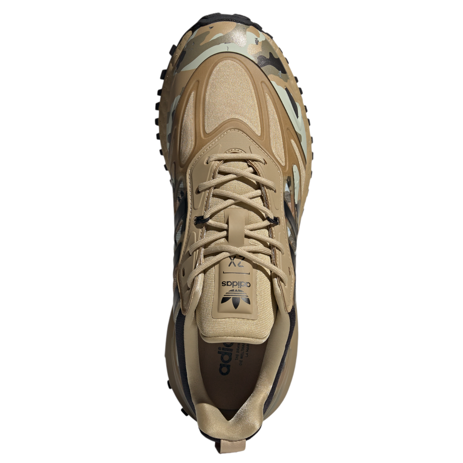 adidas Originals ZX 2K Boost 2.0 Trail Trainers - Camo Green - ViaductClothing -  -  