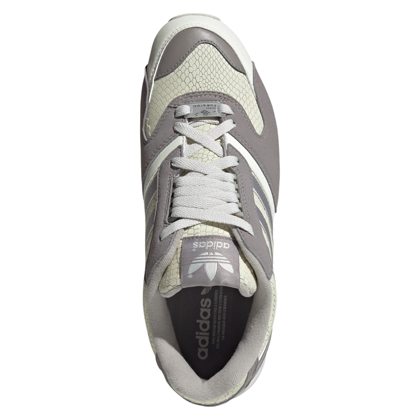 adidas Originals ZX 4000 Snakeskin Glow Trainers - Grey - ViaductClothing -  -  