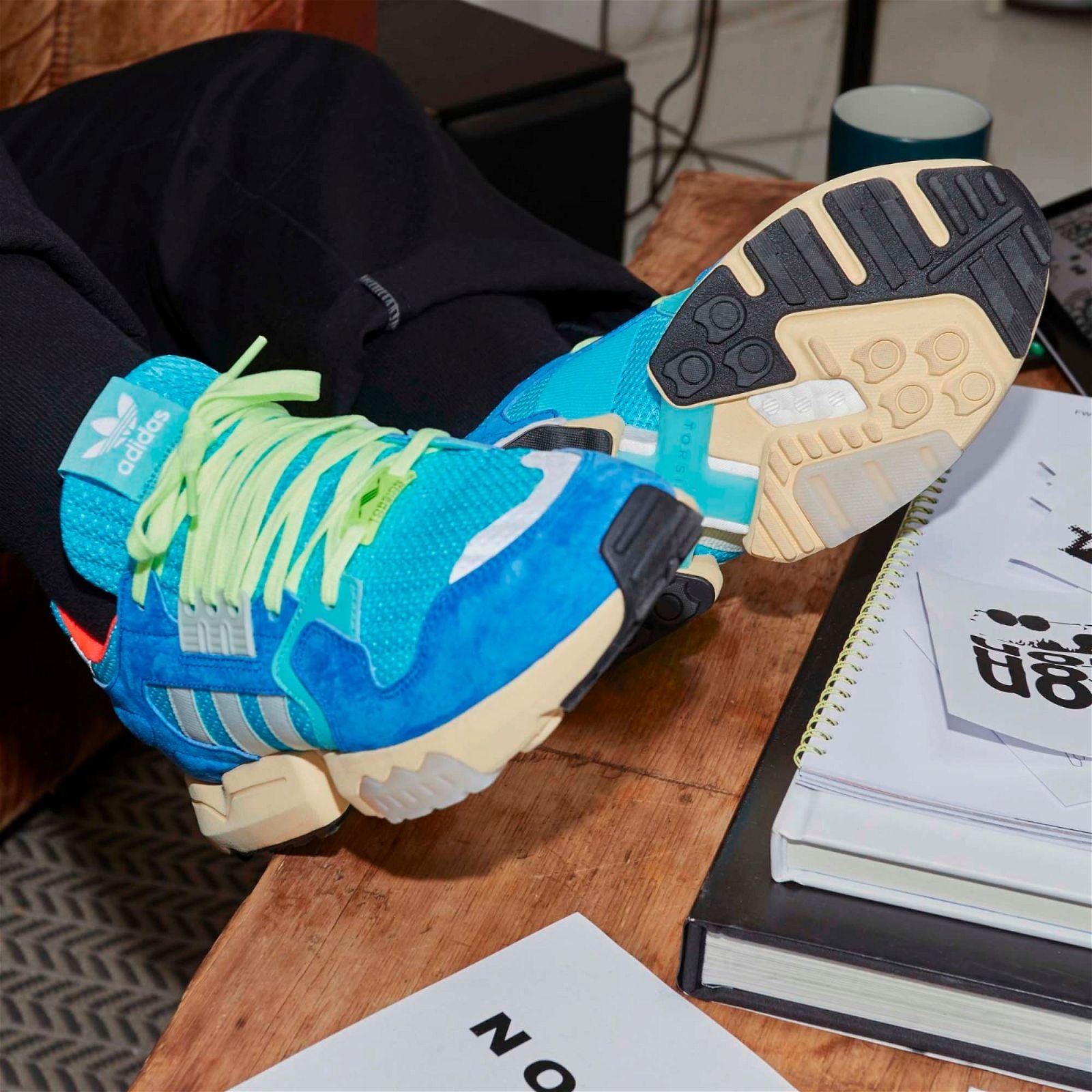 adidas Originals ZX Torsion Shoes - Bright Cyan - ViaductClothing -  -  