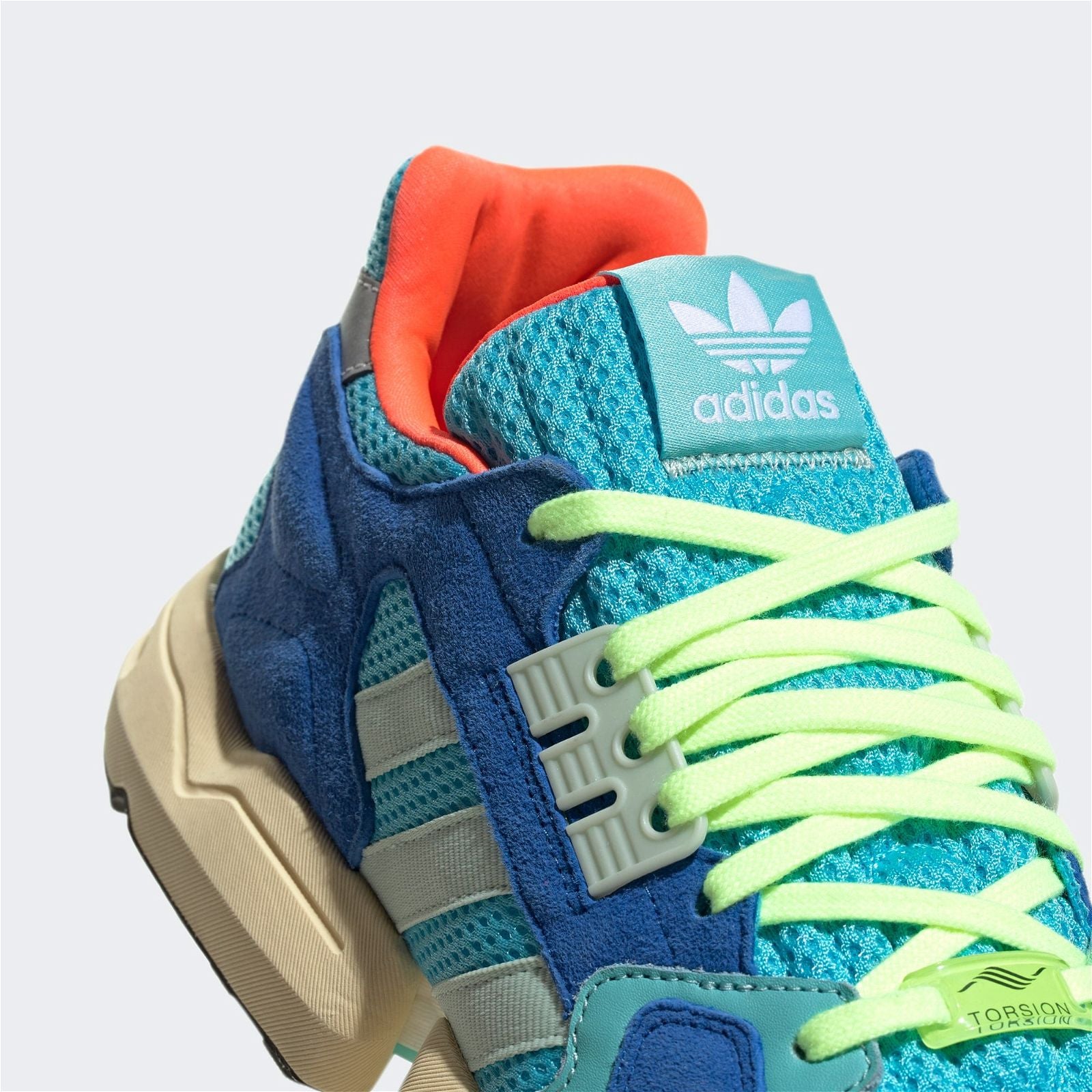 adidas Originals ZX Torsion Shoes - Bright Cyan - ViaductClothing -  -  