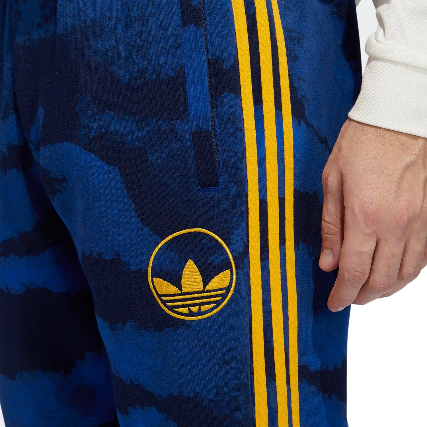 adidas Originals Zebra Allover Print Joggers - Blue - ViaductClothing -  -  