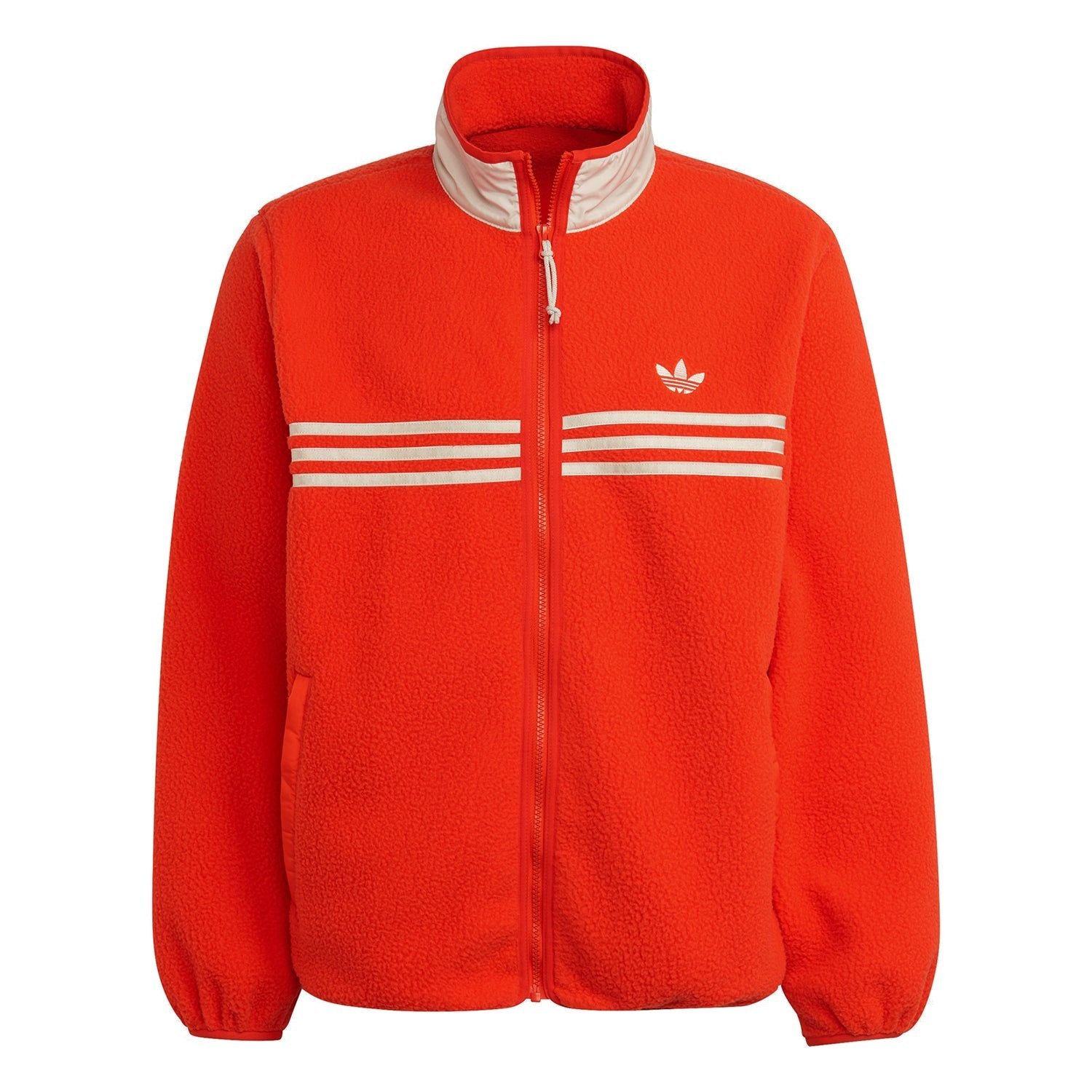 adidas Originals Zip Thru Polarfleece Jacket - Orange - ViaductClothing -  -  