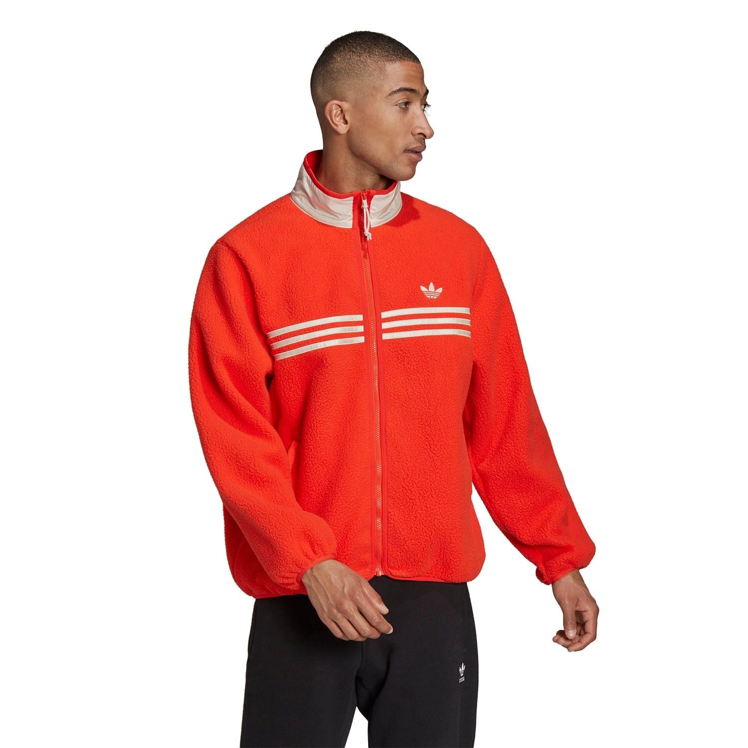 adidas Originals Zip Thru Polarfleece Jacket - Orange - ViaductClothing -  -  