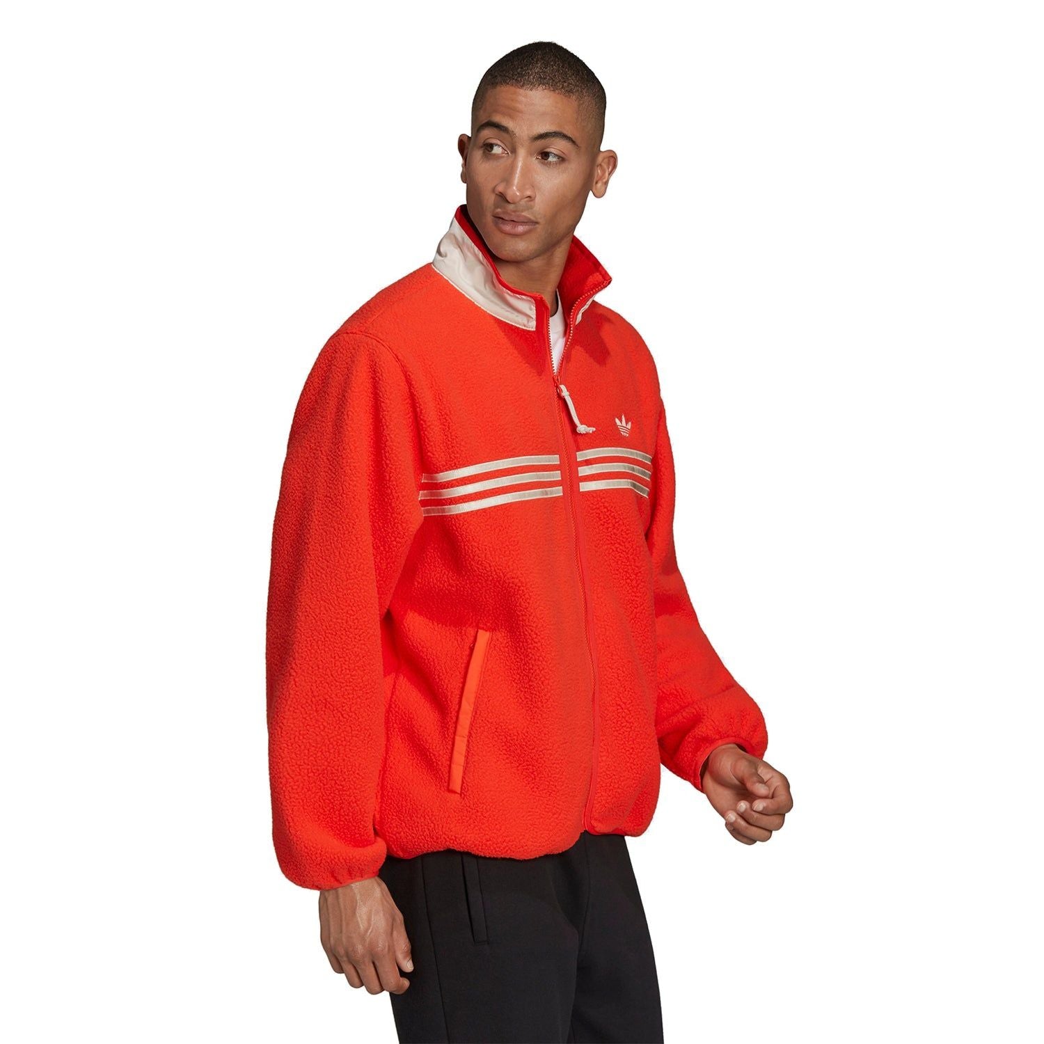 adidas Originals Zip Thru Polarfleece Jacket - Orange - ViaductClothing -  -  