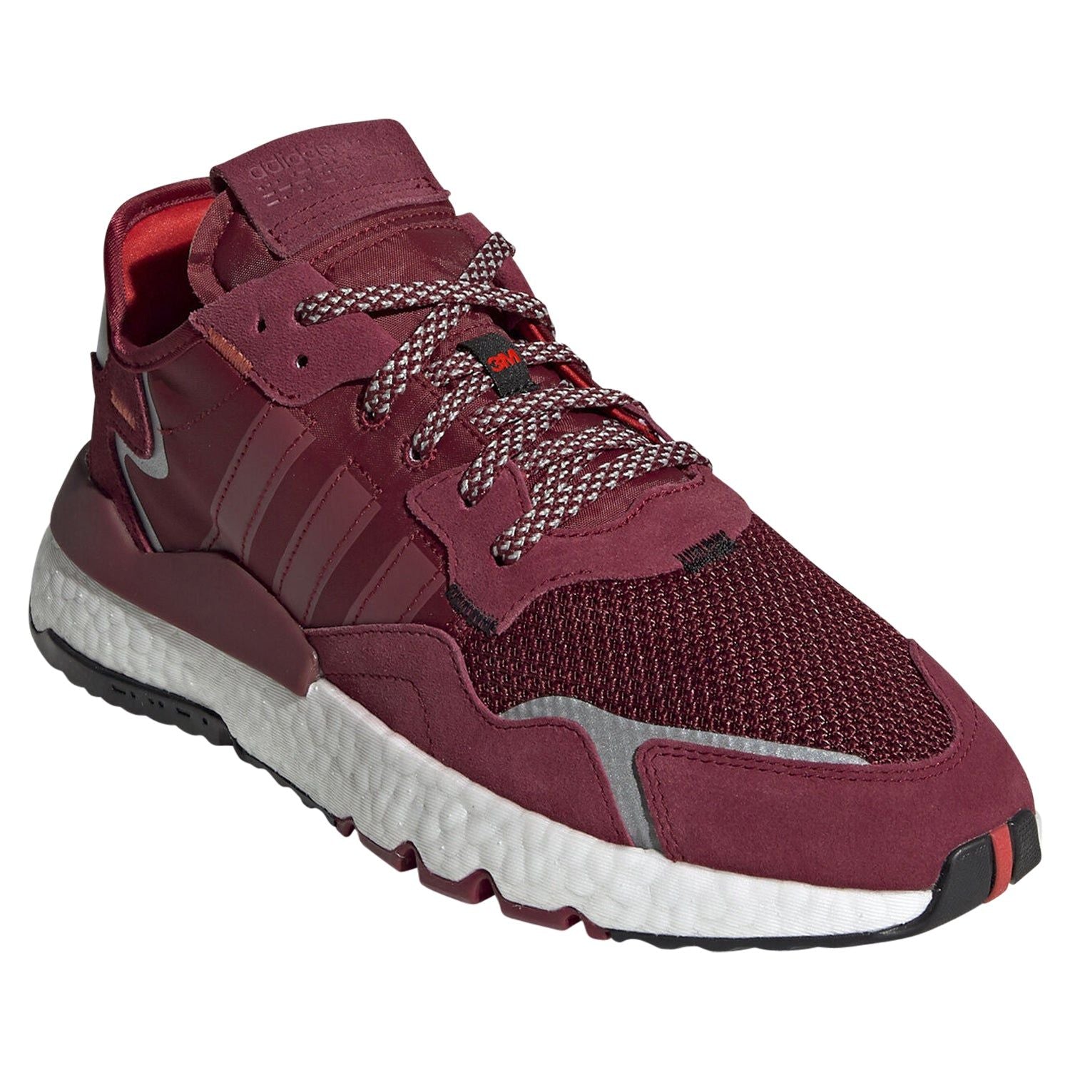 adidas Originals x 3M Nite Jogger Shoes - Collegiate Burgundy - ViaductClothing -  -  