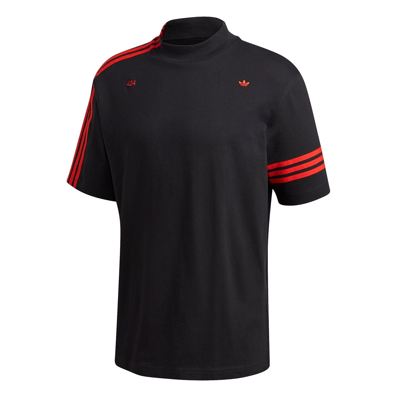 adidas Originals x 424 Vocal Tee - Black & Red - ViaductClothing -  -  