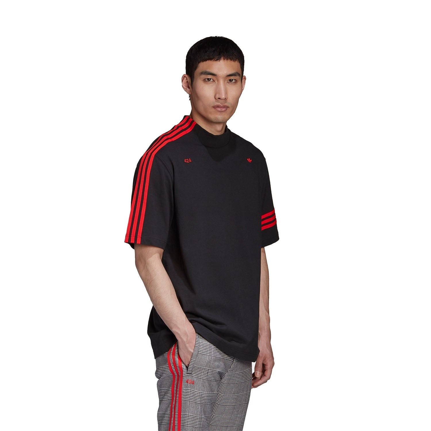 adidas Originals x 424 Vocal Tee - Black & Red - ViaductClothing -  -  