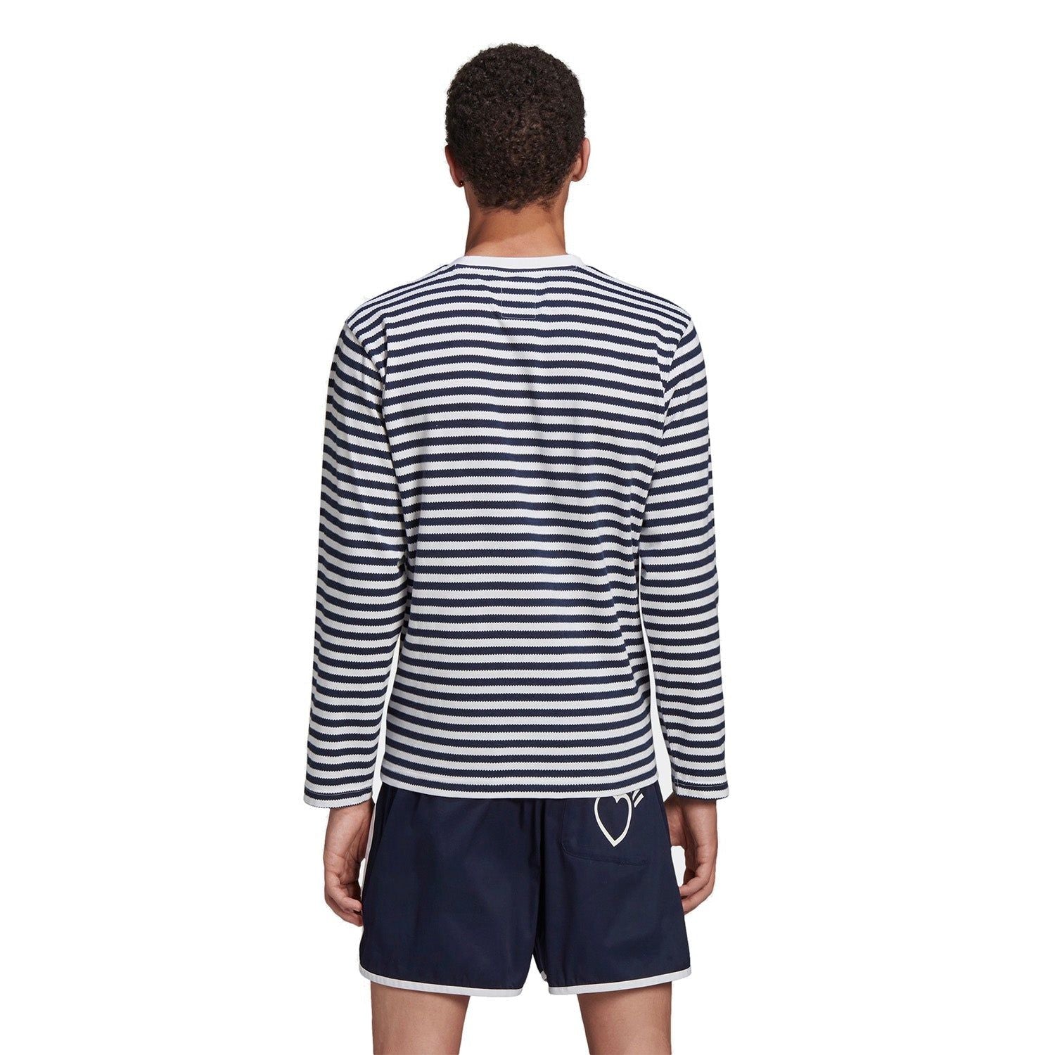 adidas Originals x Human Made Long Sleeve T-Shirt - Navy - ViaductClothing -  -  
