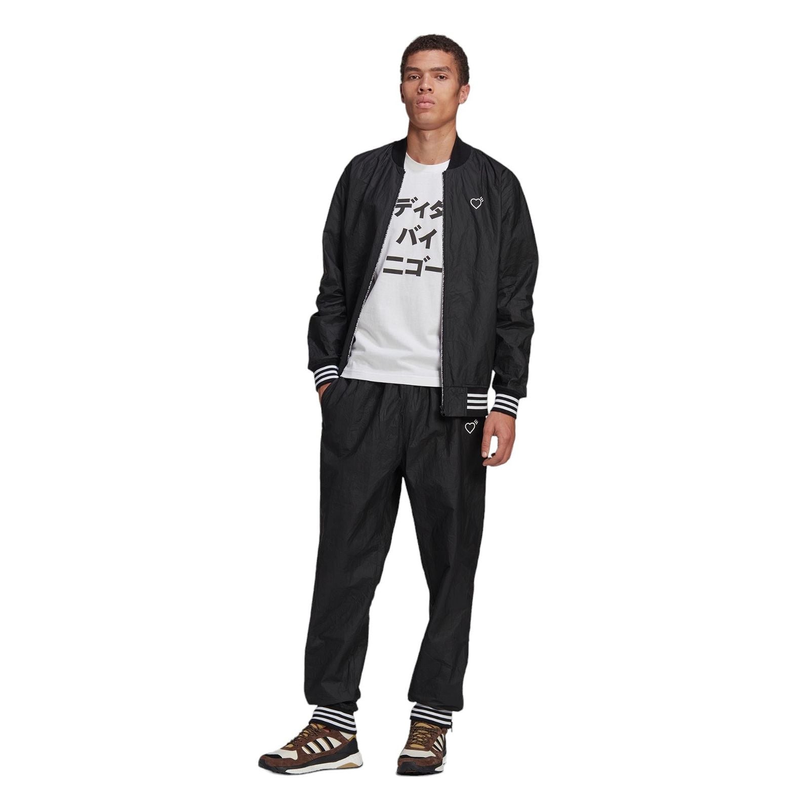 adidas Originals x Human Made TYVEK Track Pants - Black - ViaductClothing -  -  
