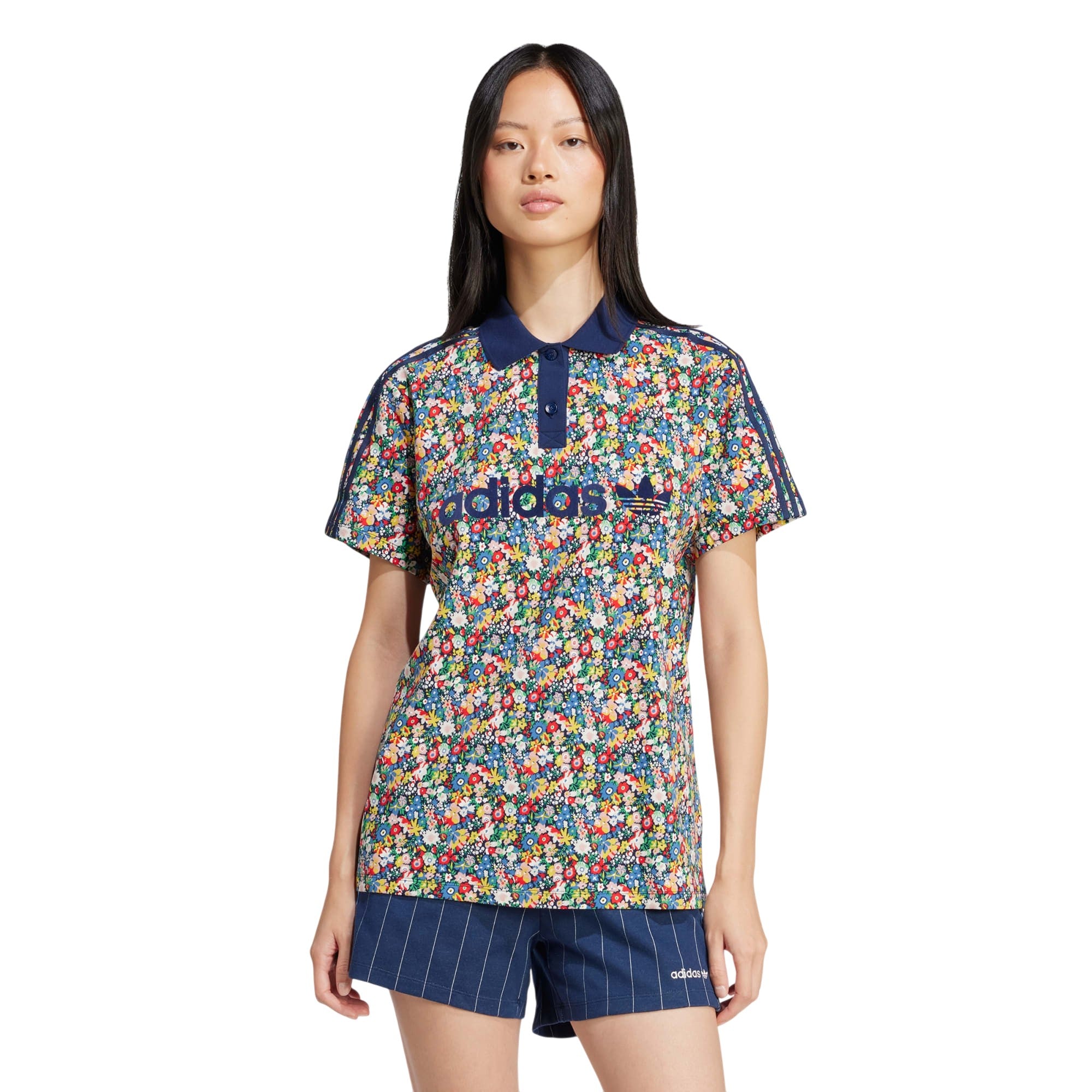 adidas Originals x Liberty London Women's Football Jersey - Multicolor / Night Indigo