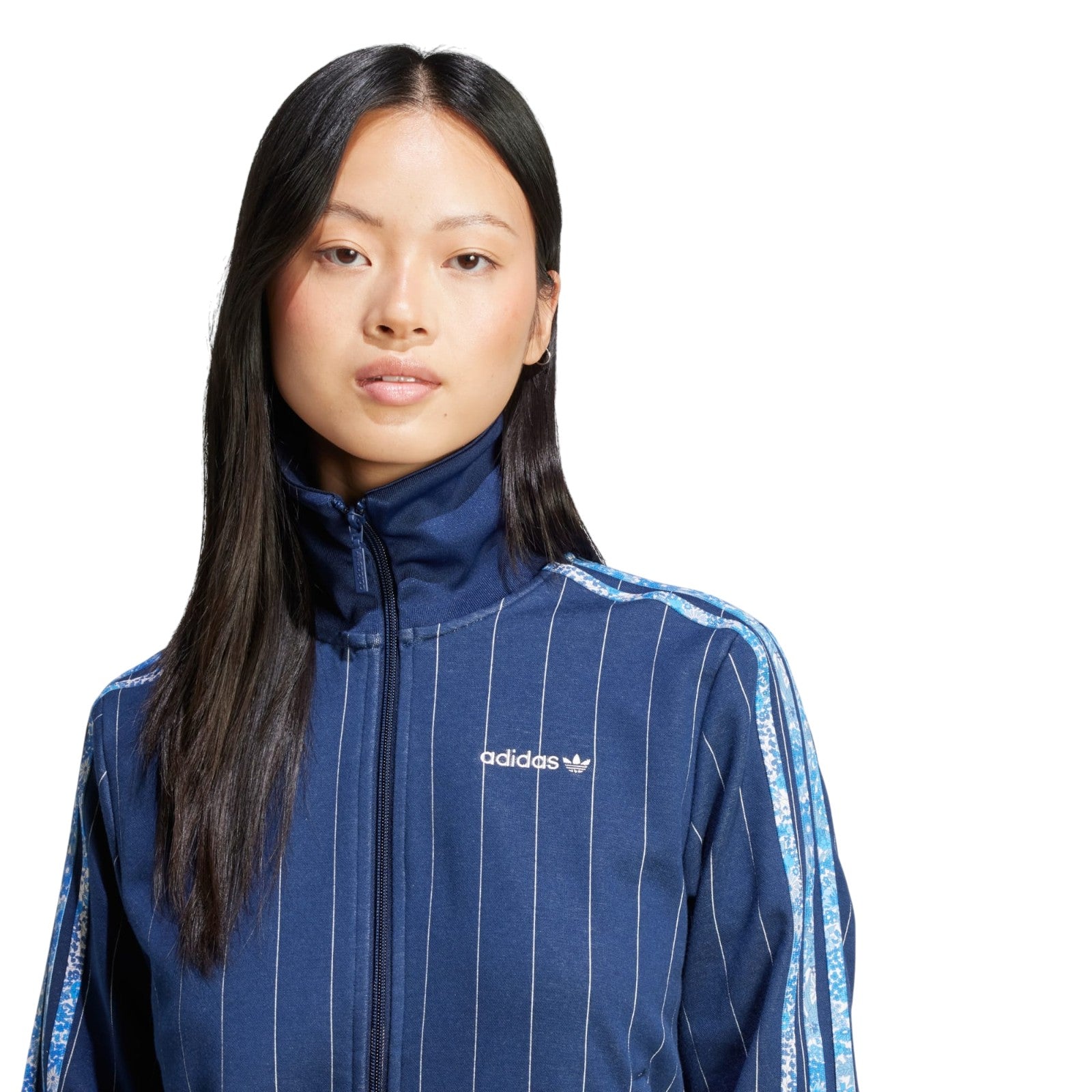 adidas Originals x Liberty London Tonal Blocked Track Top - Navy