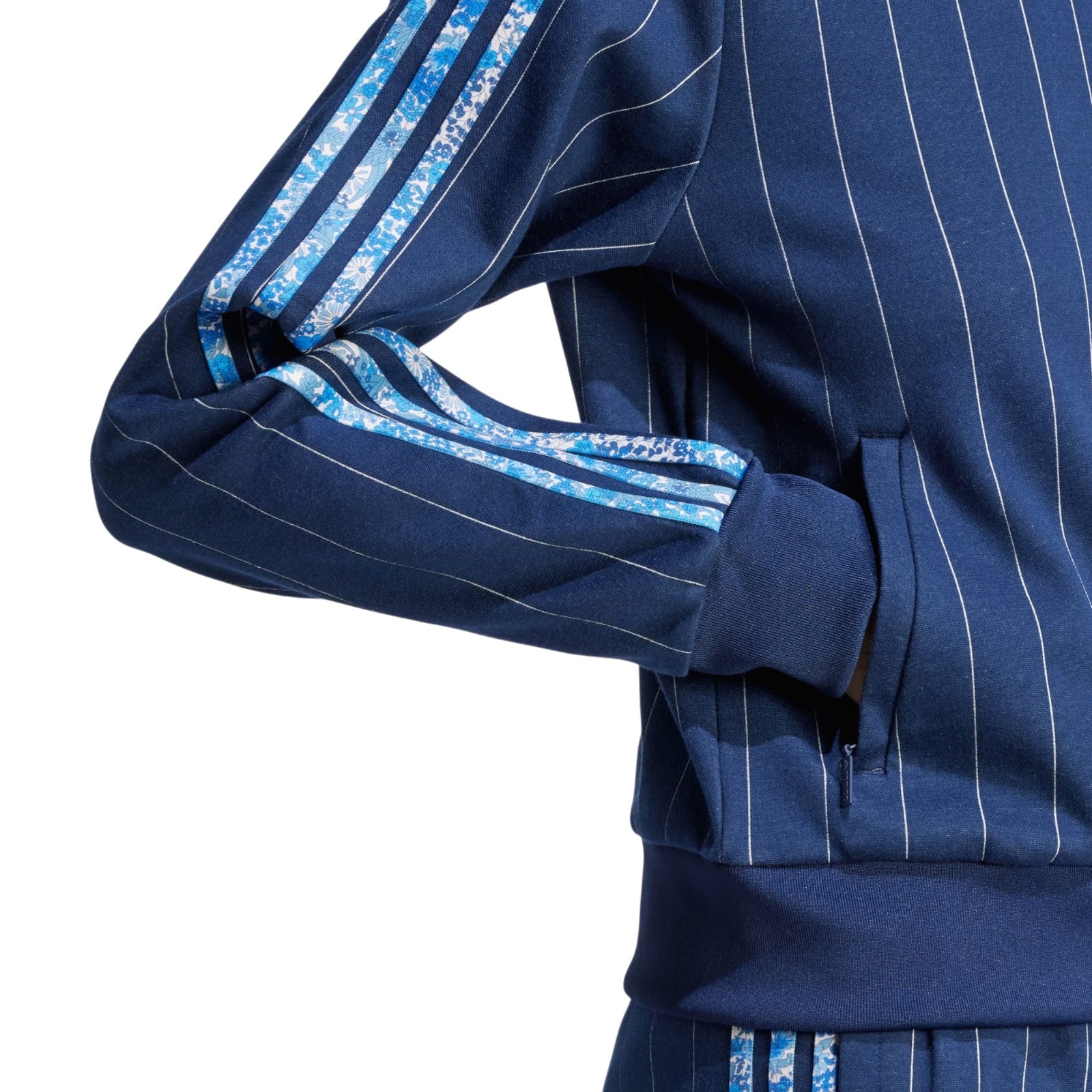 adidas Originals x Liberty London Tonal Blocked Track Top - Navy