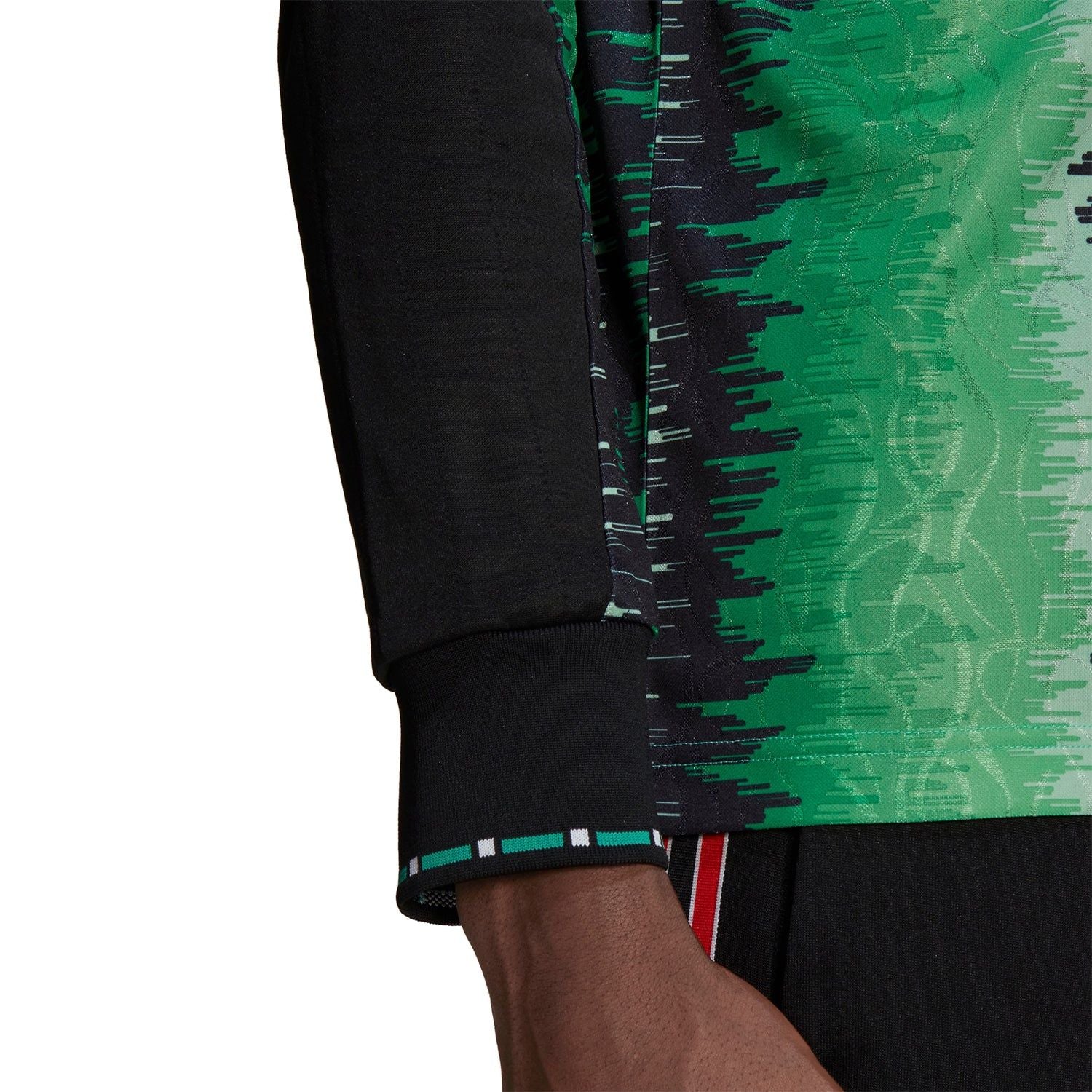adidas Originals x Manchester United 90s Retro Goalkeeper Jersey - Green Black - ViaductClothing -  -  