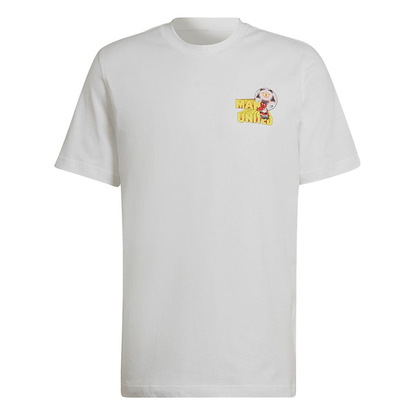 adidas Originals x Manchester United Retro 90s Graphic Tee - White - ViaductClothing -  -  