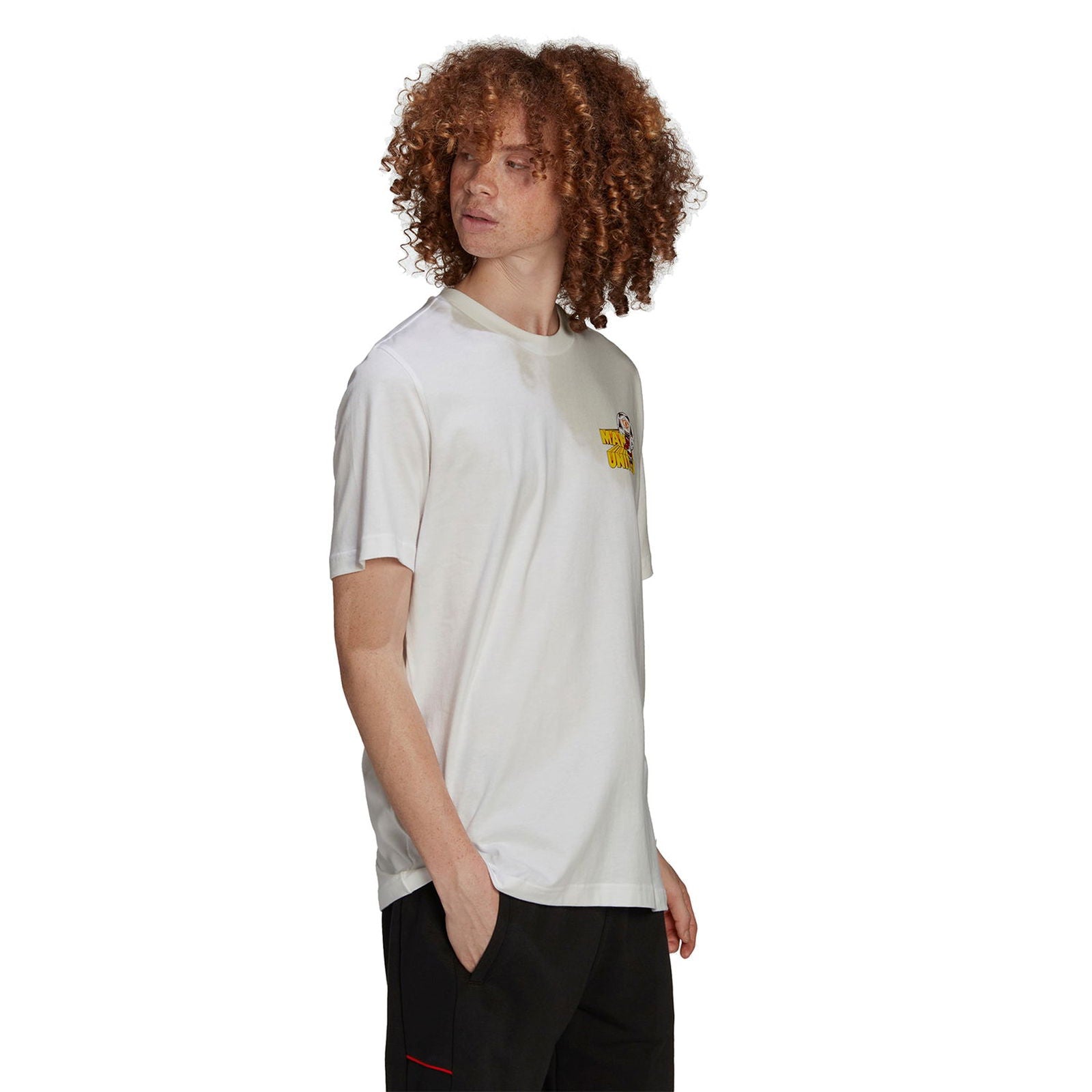 adidas Originals x Manchester United Retro 90s Graphic Tee - White - ViaductClothing -  -  