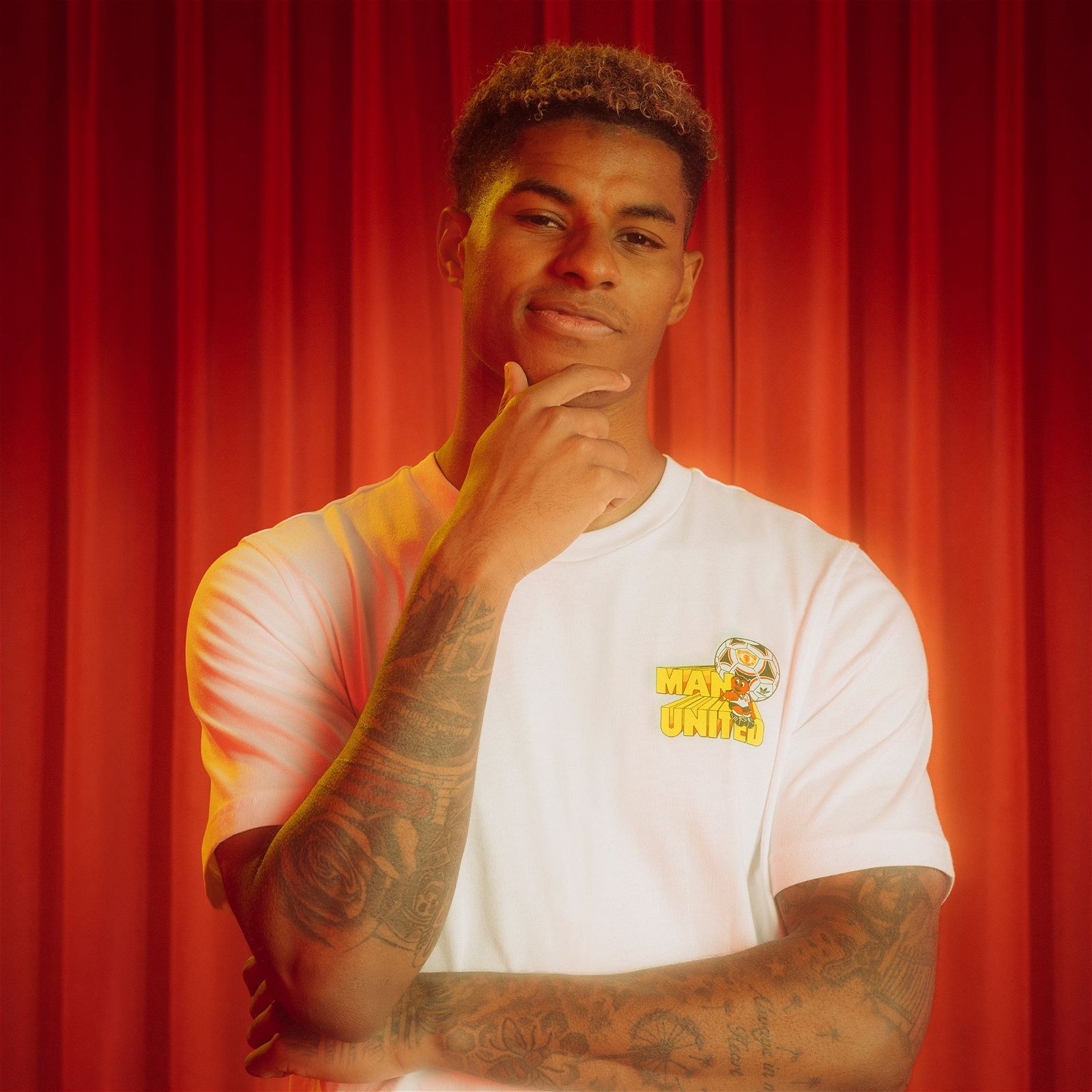 adidas Originals x Manchester United Retro 90s Graphic Tee - White - ViaductClothing -  -  
