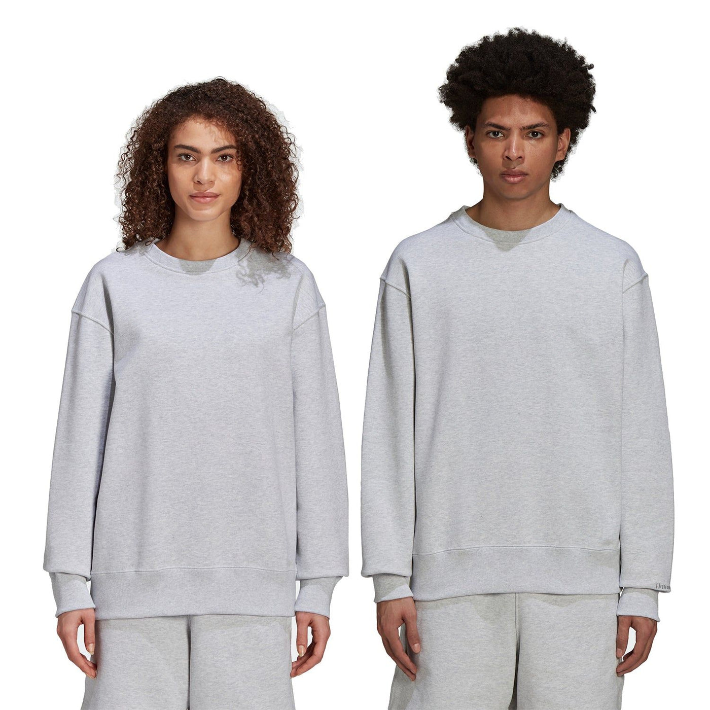 adidas Originals x Pharrell Williams Basics Crew Sweat Grey