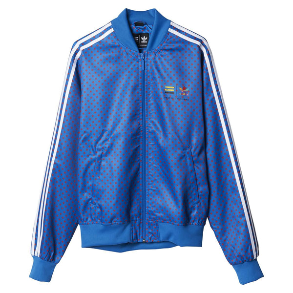 adidas Originals x Pharrell Williams Polka Dot Track Jacket Blue ViaductClothing