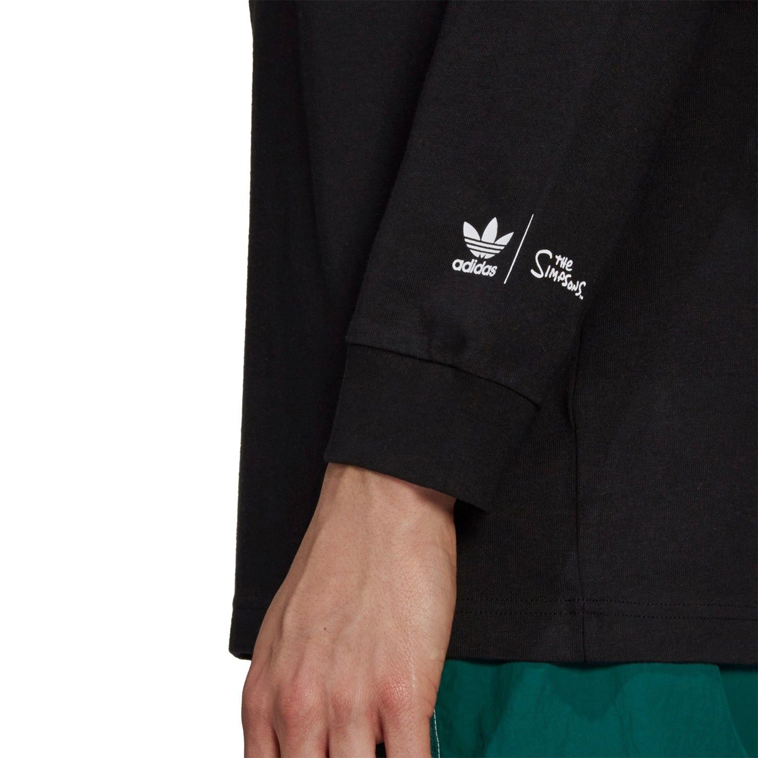 adidas Originals x The Simpsons Krusty Burger Long Sleeve Tee - Black - ViaductClothing -  -  