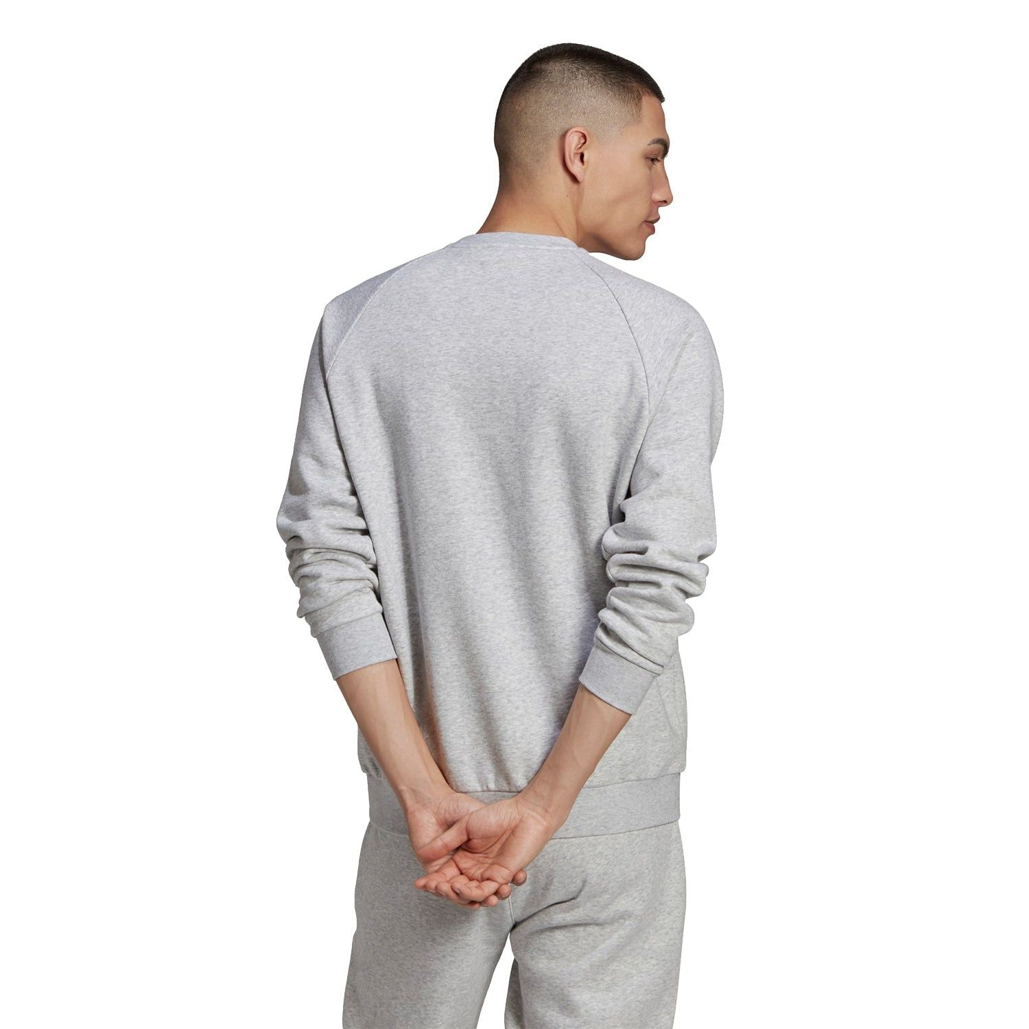 adidas Orignals Collegiate Crest Sweat - Light Grey Heather - ViaductClothing -  -  