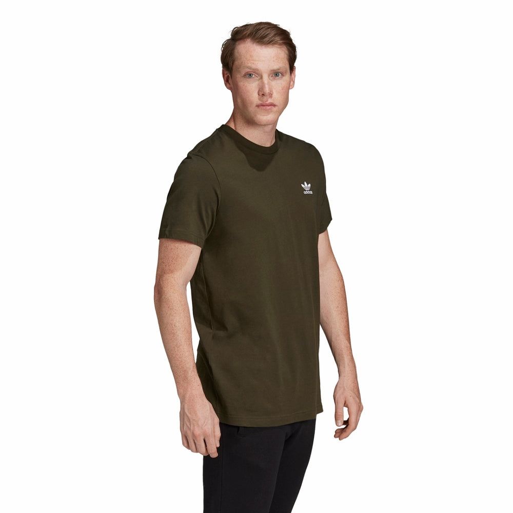 adidas Orignals Trefoil Essentials T Shirt - Cargo Green - ViaductClothing -  -  