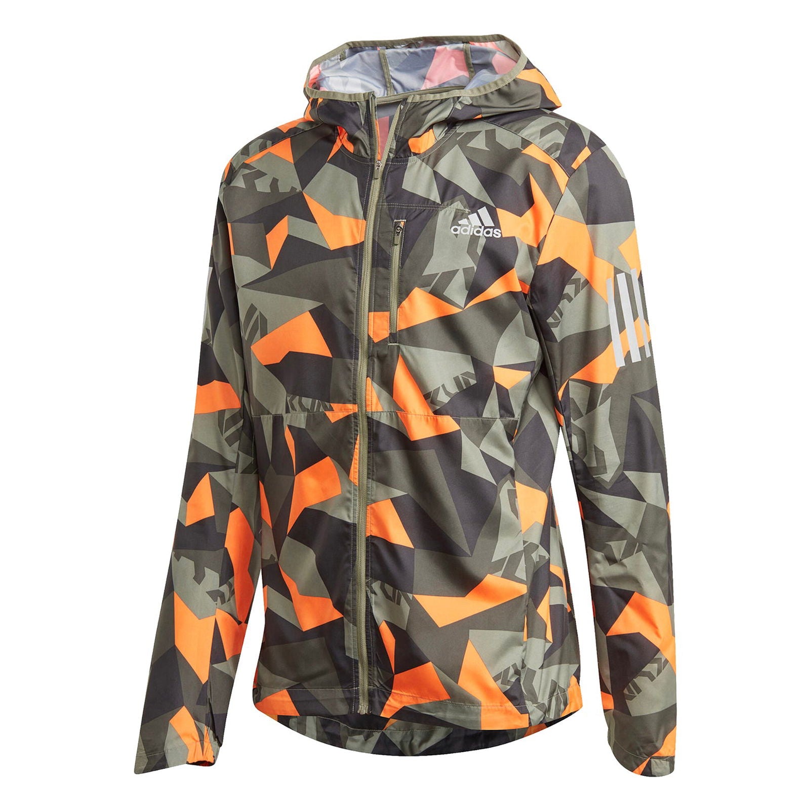 adidas Own The Run Camo Jacket - Green - ViaductClothing -  -  