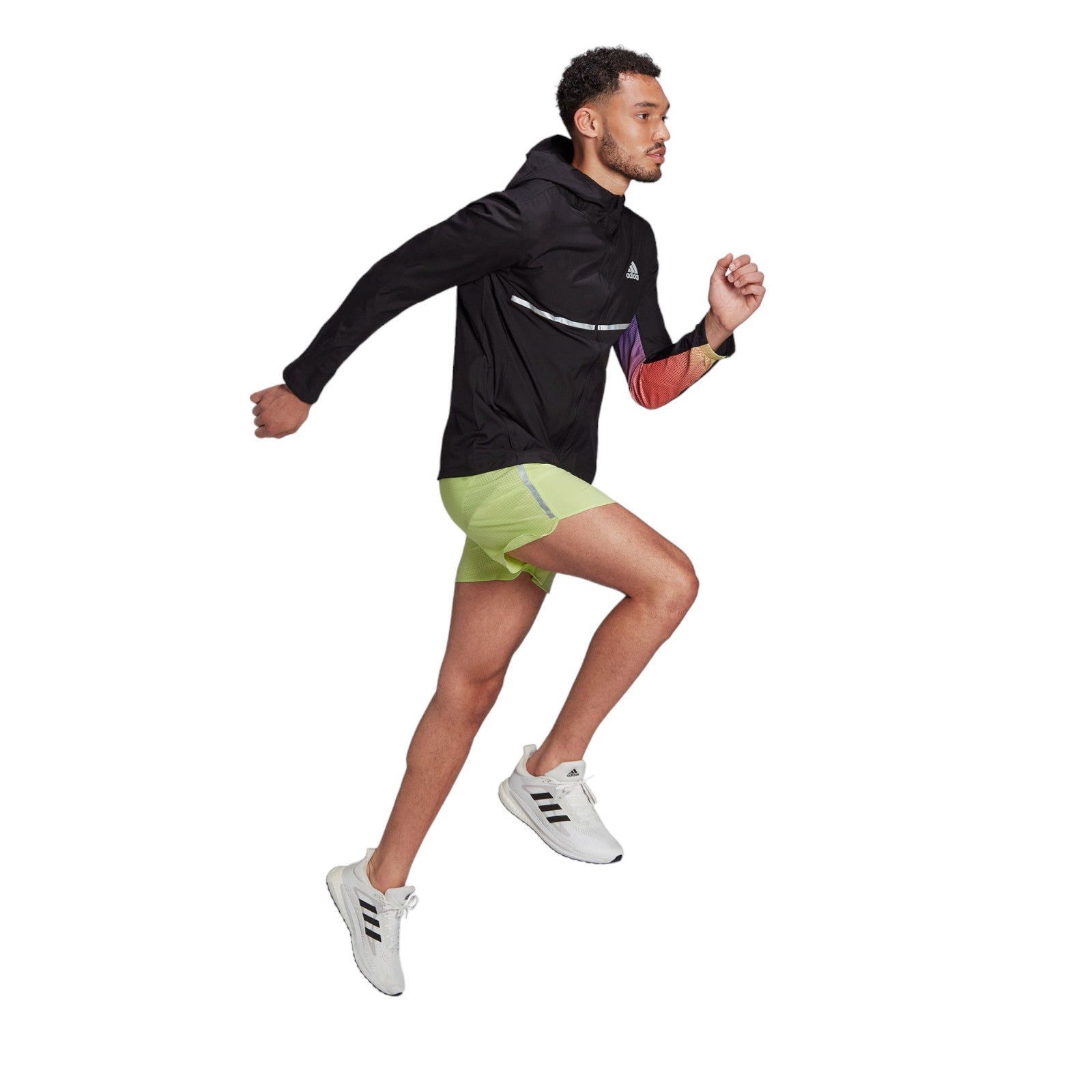 adidas Own the Run Colorblock Jacket - Black - ViaductClothing -  -  