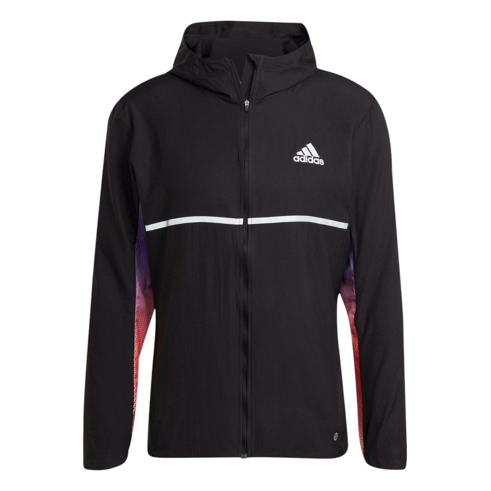 adidas Own the Run Colorblock Jacket - Black - ViaductClothing -  -  