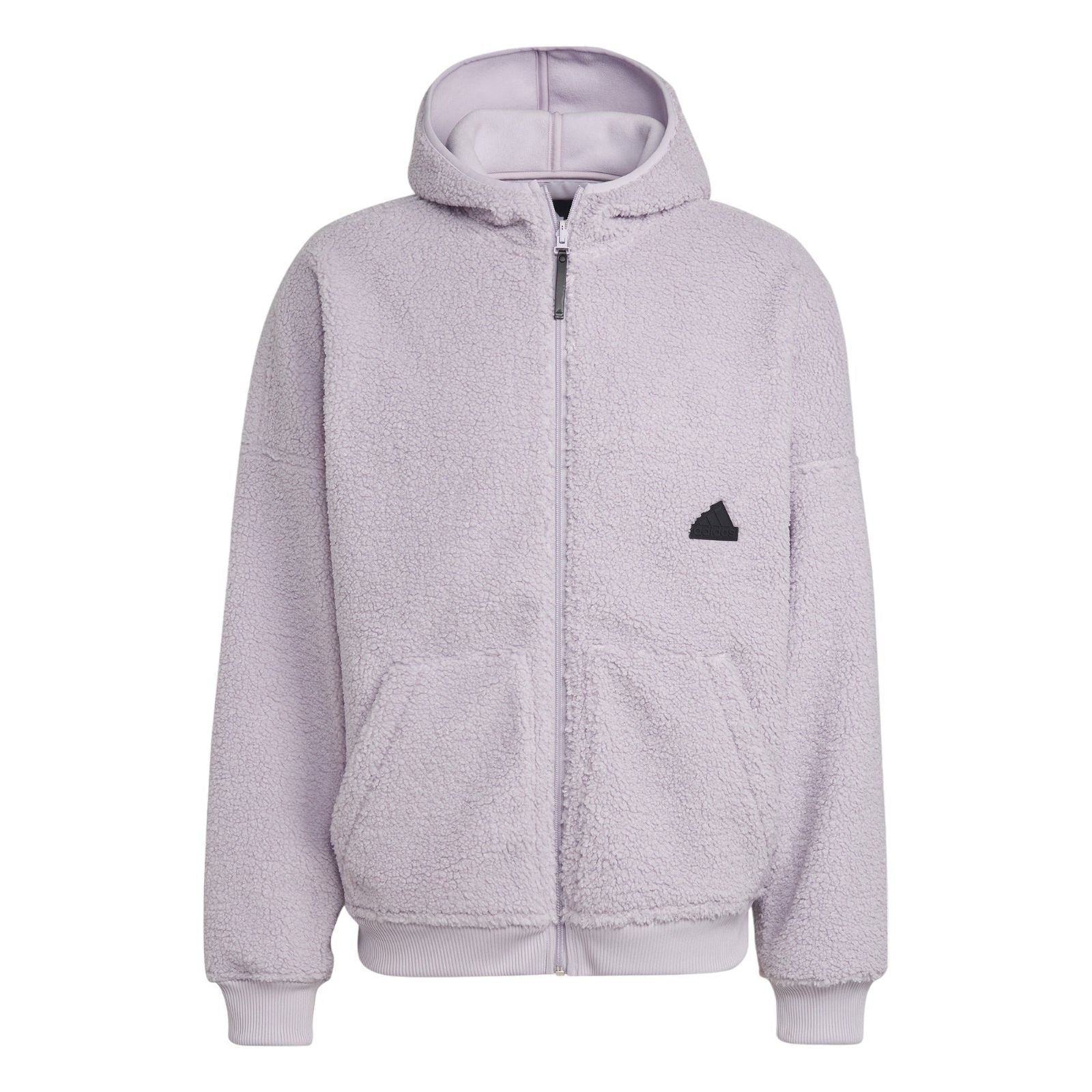 adidas Polar Fleece Full-Zip Sweatshirt Hoodie - Purple - ViaductClothing -  -  