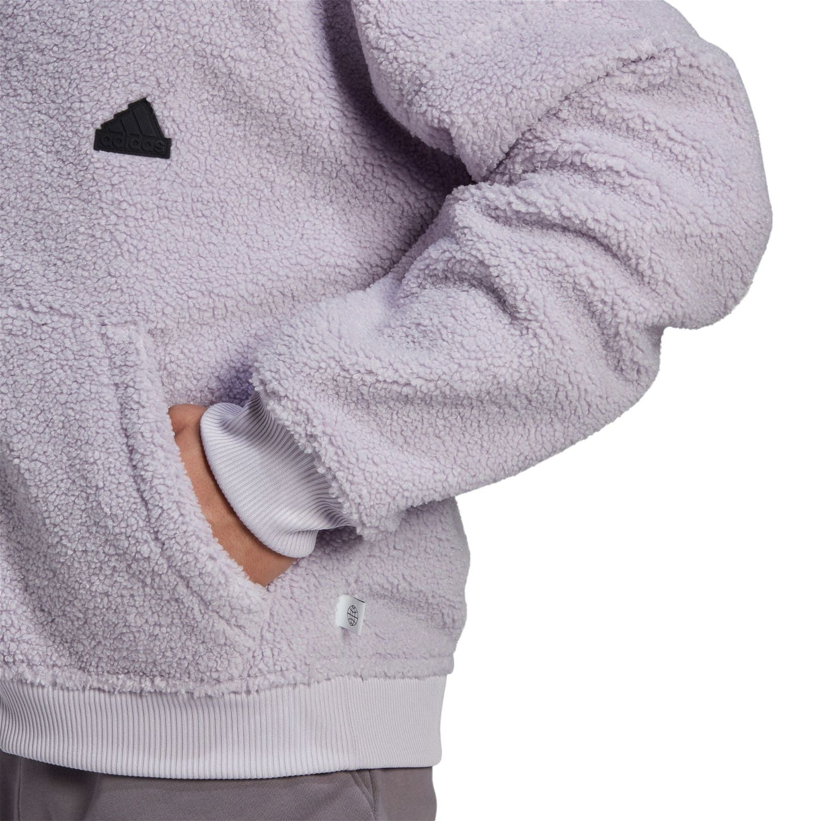 adidas Polar Fleece Full-Zip Sweatshirt Hoodie - Purple - ViaductClothing -  -  