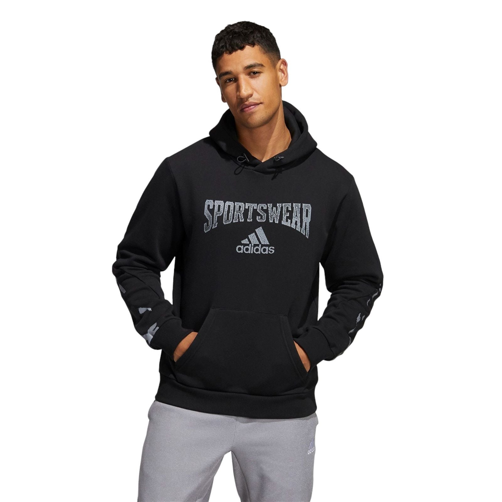adidas Reverse Retro Future Icons Graphic Hoodie - Black - ViaductClothing -  -  