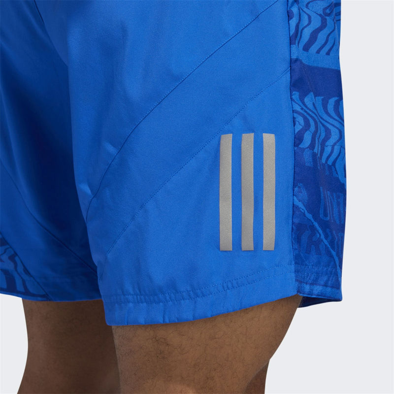 adidas Run It Graphic Shorts - Blue - ViaductClothing -  -  