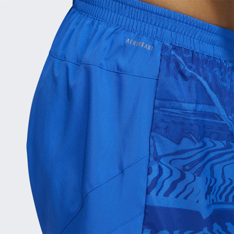 adidas Run It Graphic Shorts - Blue - ViaductClothing -  -  