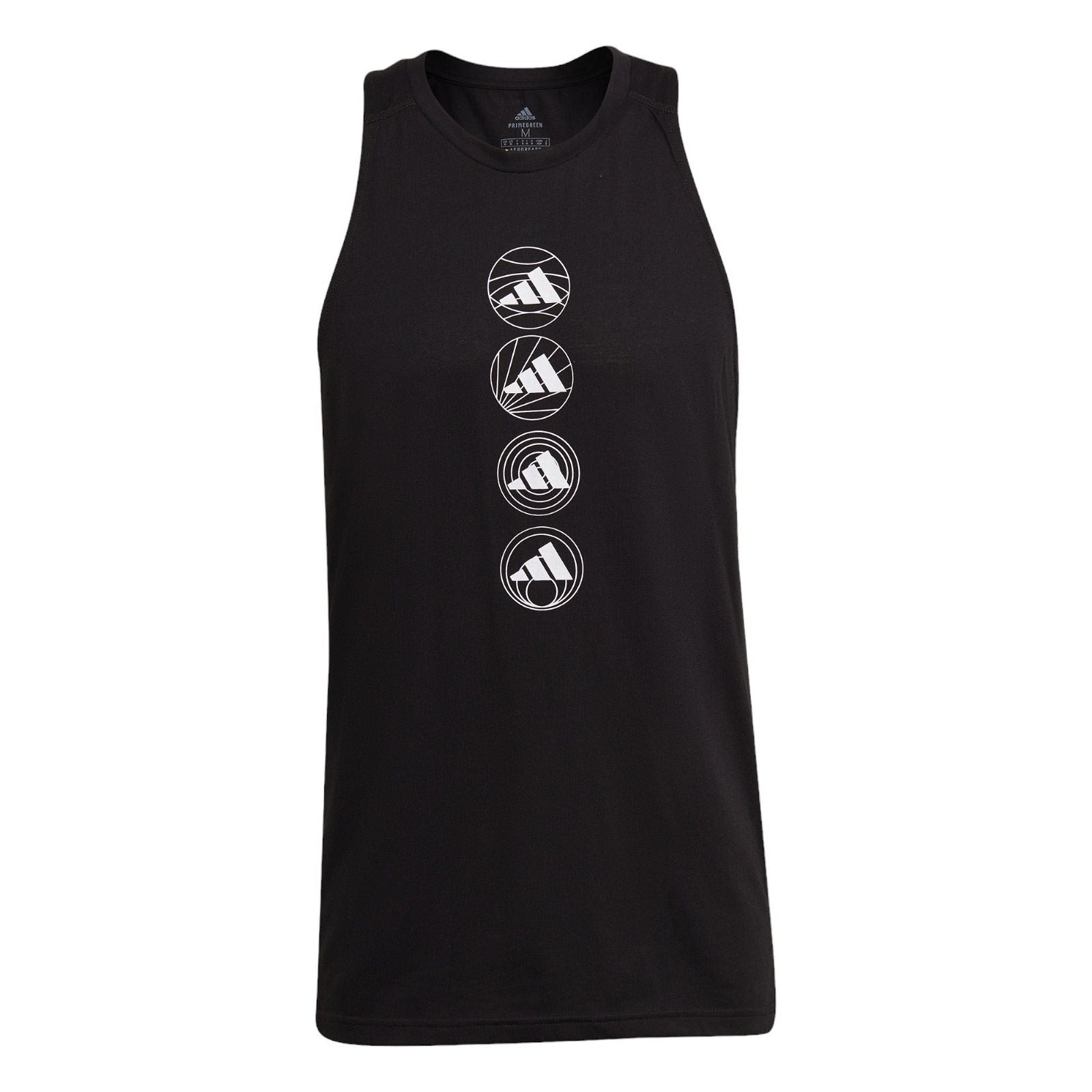 adidas Run Logo Tank Top - Black - ViaductClothing -  -  