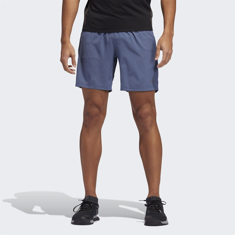 adidas Saturday Running 7" Shorts - Blue - ViaductClothing -  -  