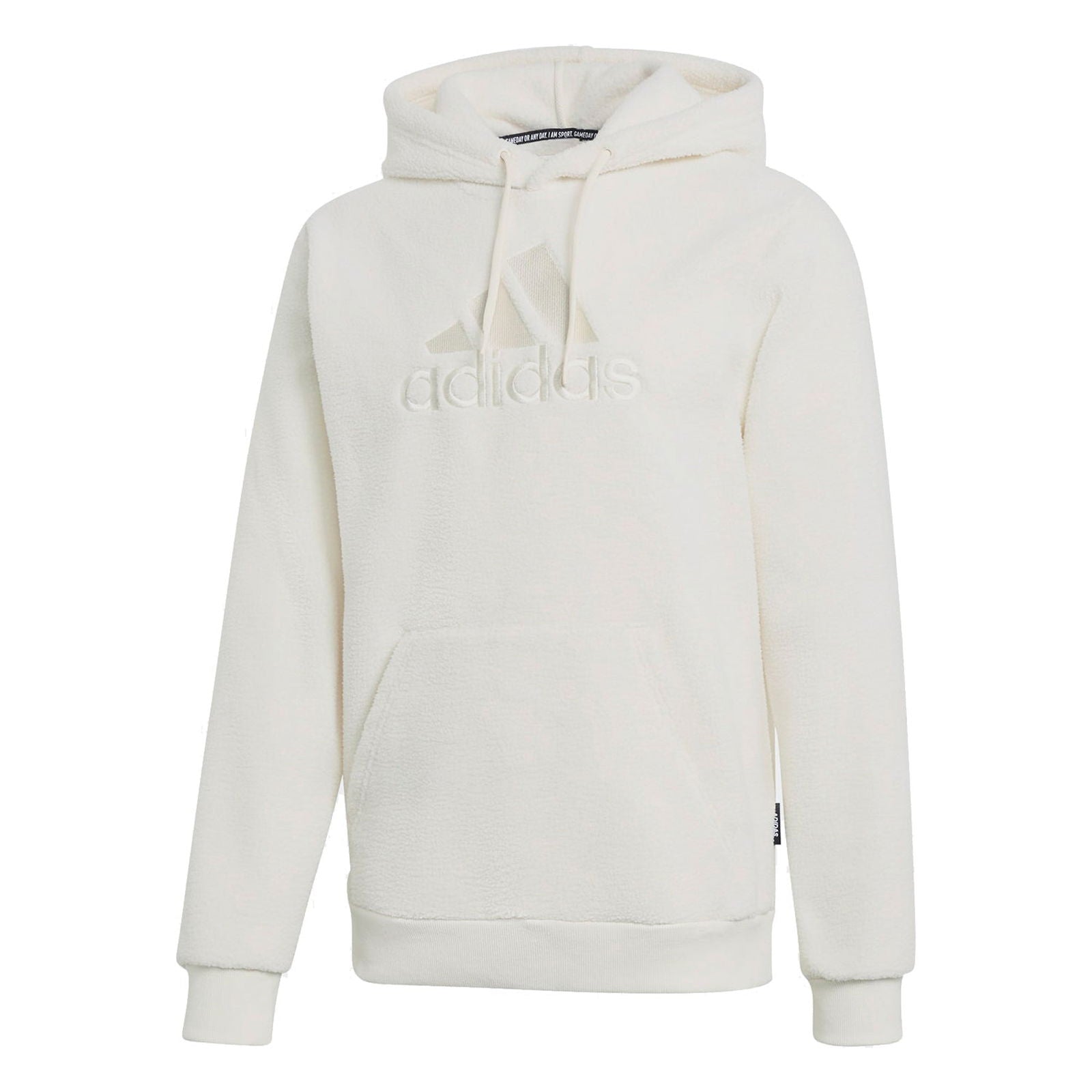adidas Sherpa Winter Hoodie - White - ViaductClothing -  -  