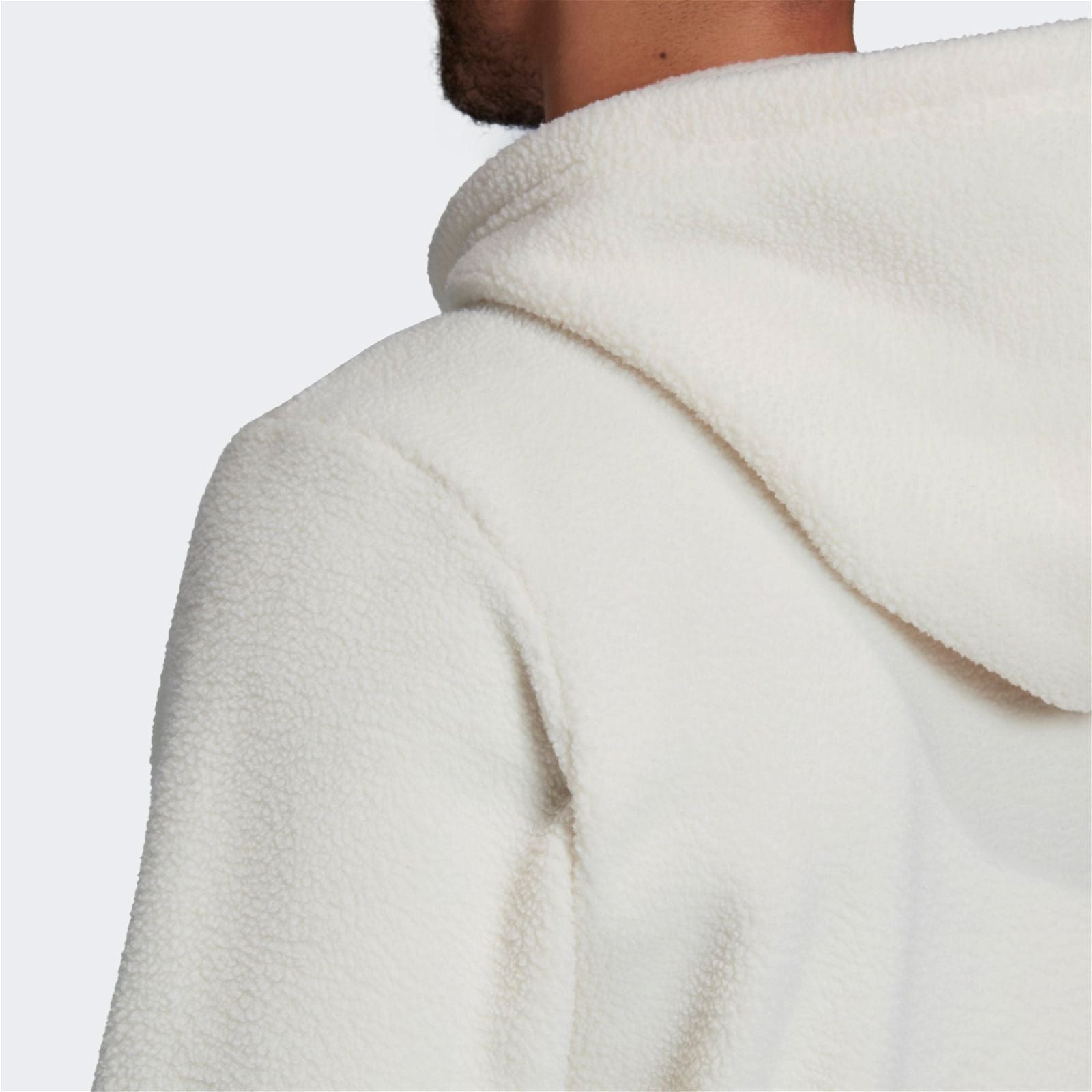 adidas Sherpa Winter Hoodie - White - ViaductClothing -  -  