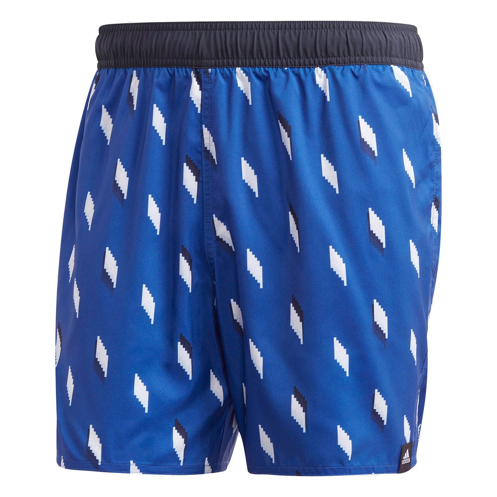 adidas Short Length Graphic Swim Shorts - Royal Blue - ViaductClothing -  -  