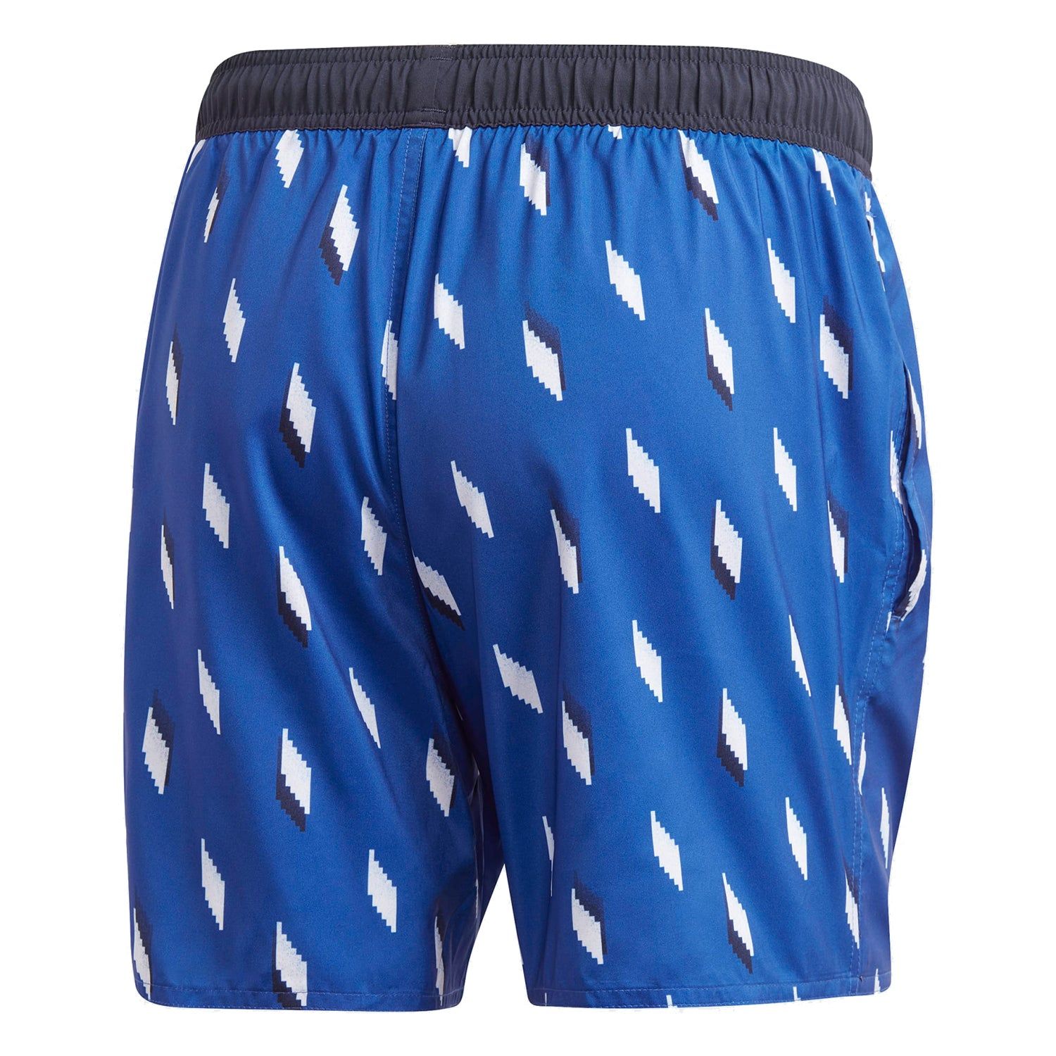 adidas Short Length Graphic Swim Shorts - Royal Blue - ViaductClothing -  -  