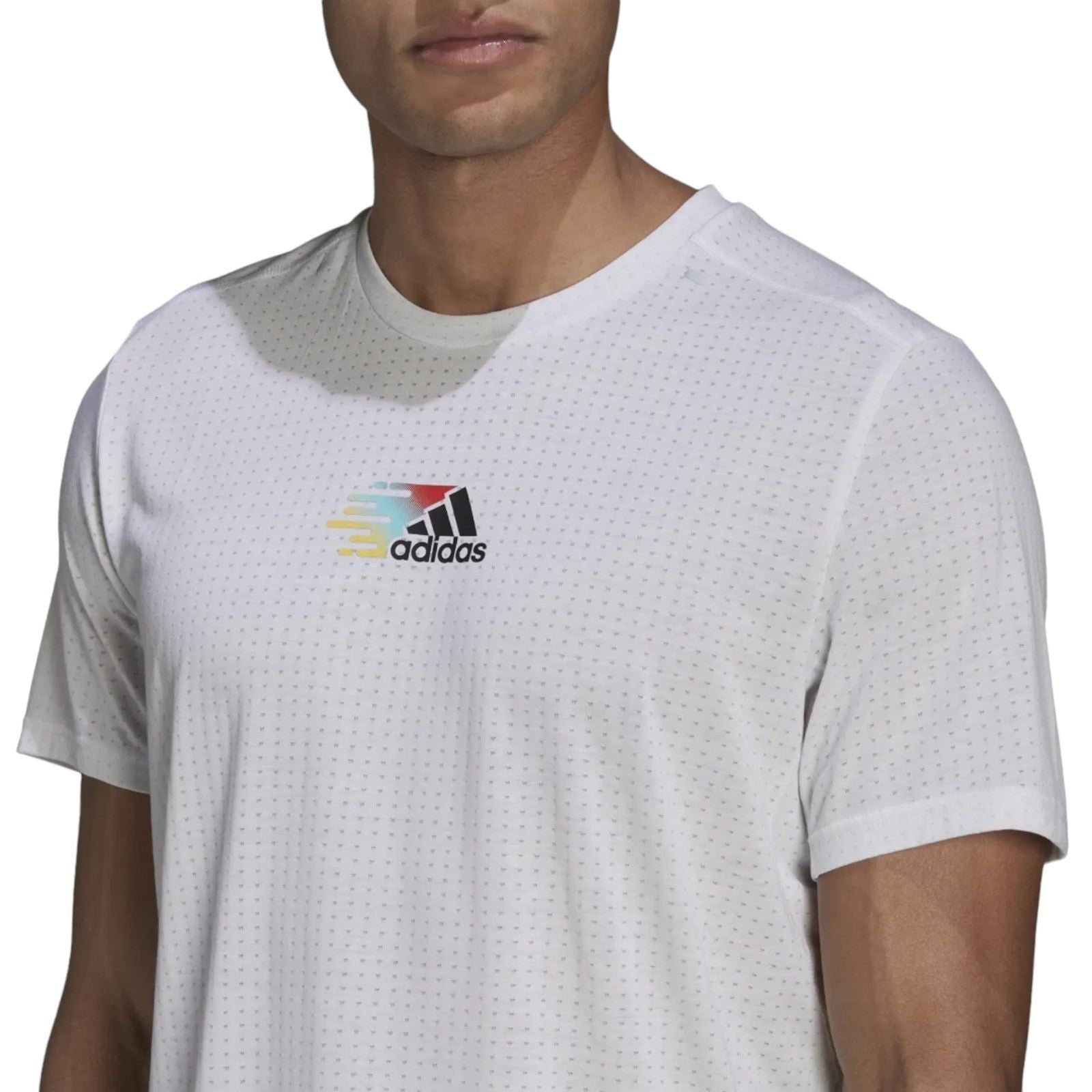 adidas Signature AEROREADY Jersey Tee - White - ViaductClothing -  -  