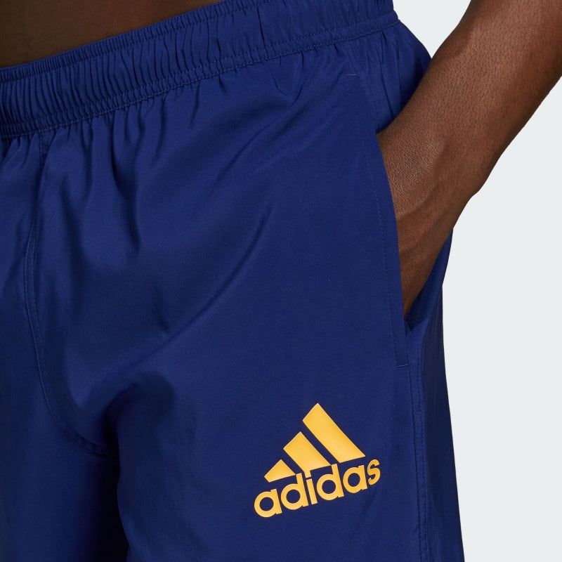 adidas Solid Swim Shorts - Blue - ViaductClothing -  -  