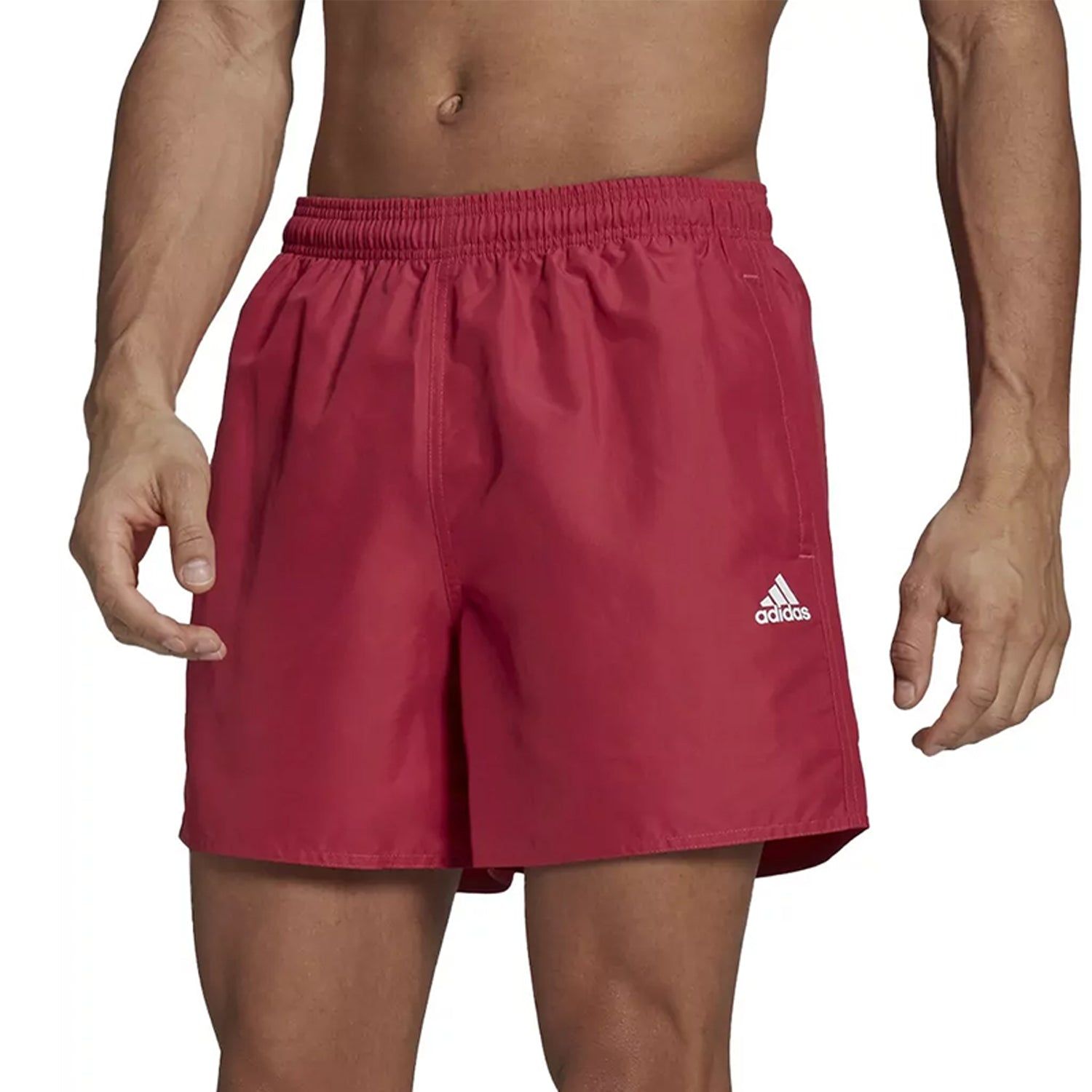 adidas Solid Swim Shorts - Pink - ViaductClothing -  -  