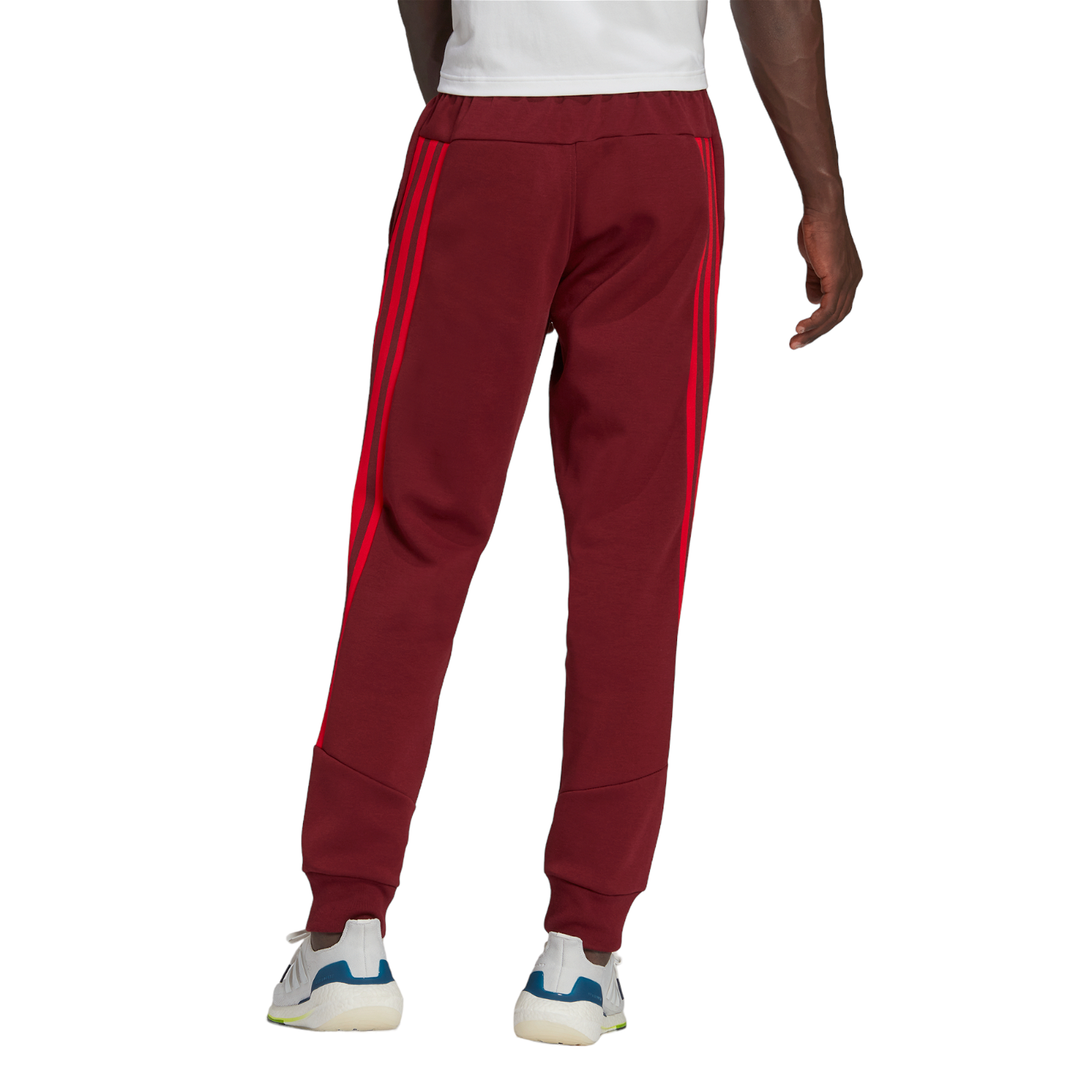 adidas Sportswear Future Icons 3-Stripes Tracksuit Bottoms - Shadow Red - ViaductClothing -  -  