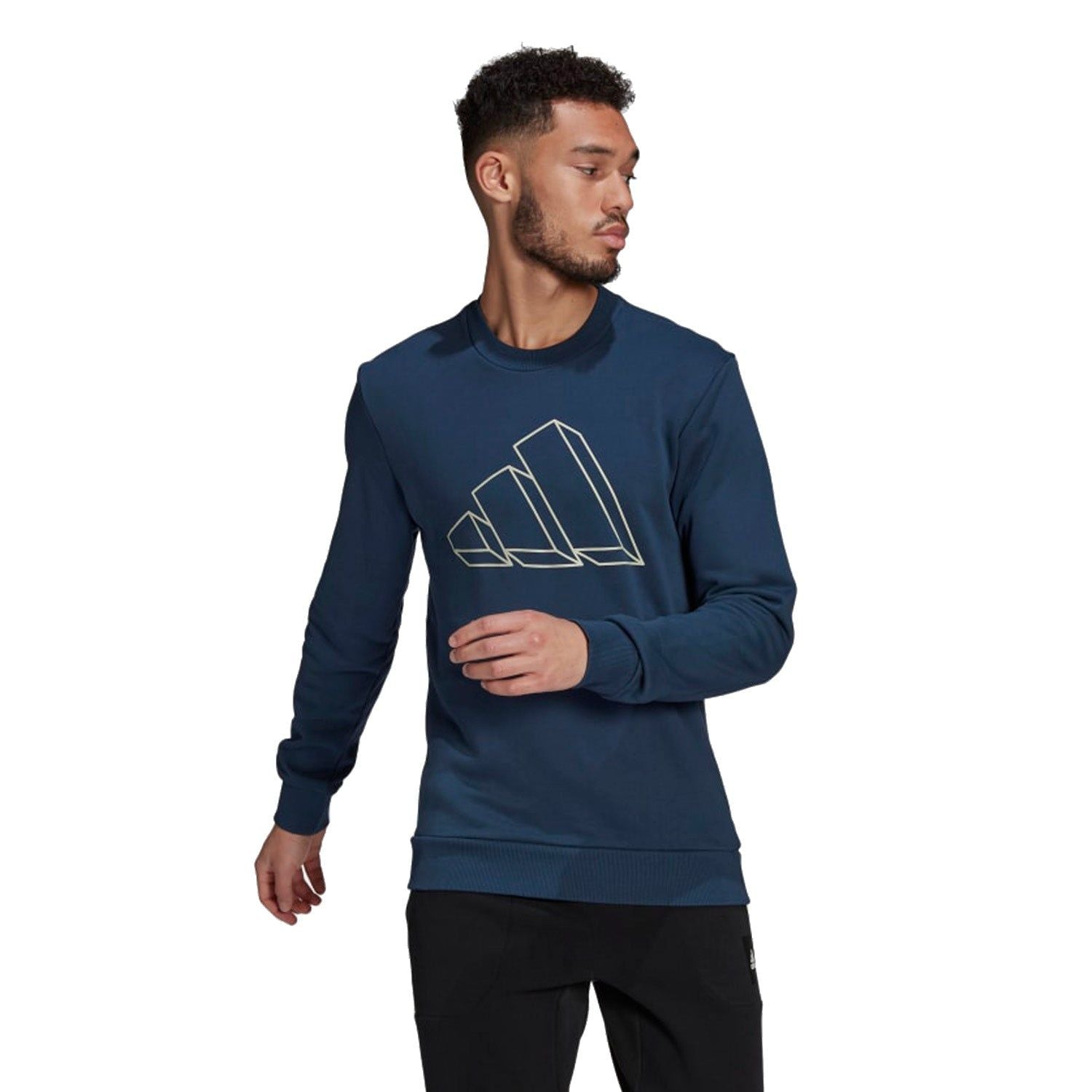 adidas Sportswear Graphic Crew Sweatshirt - Blue - ViaductClothing -  -  
