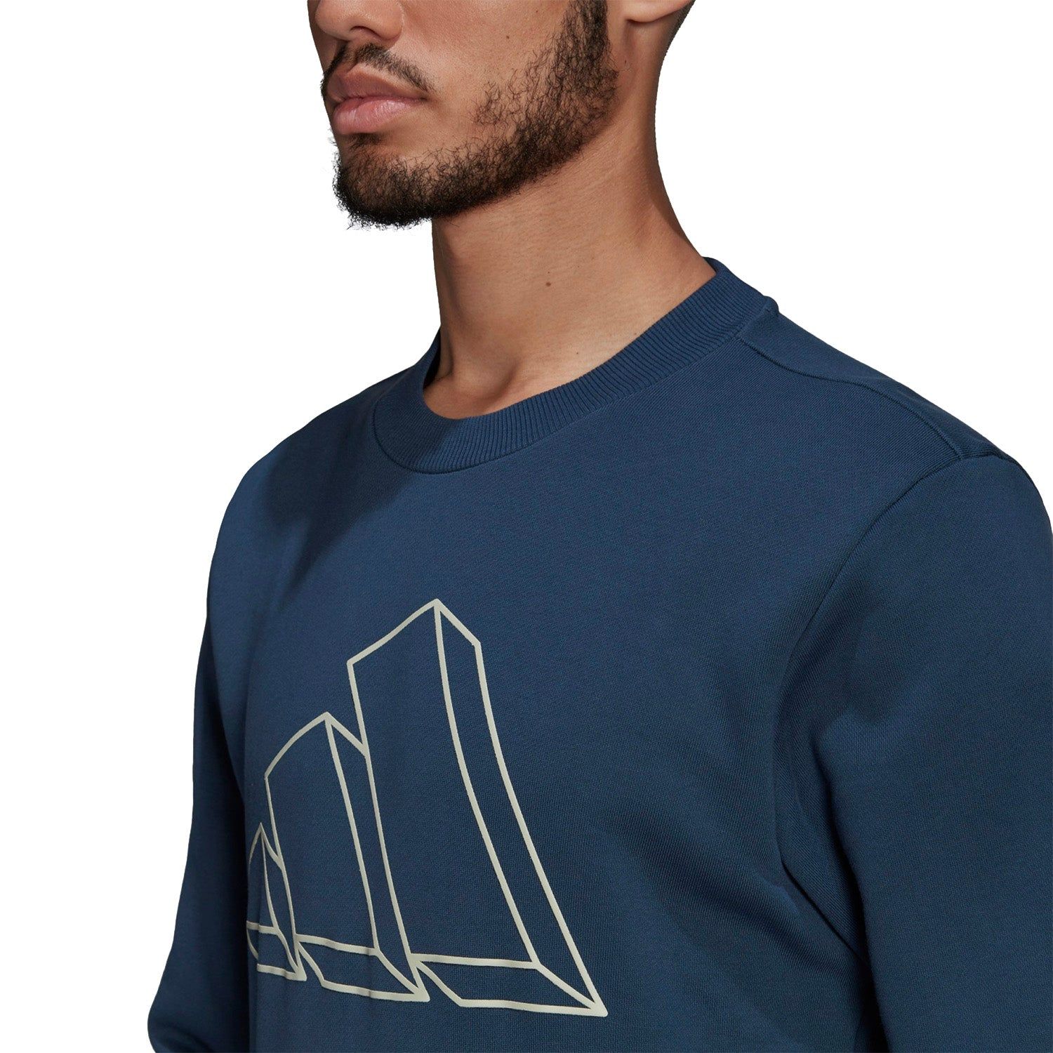 adidas Sportswear Graphic Crew Sweatshirt - Blue - ViaductClothing -  -  