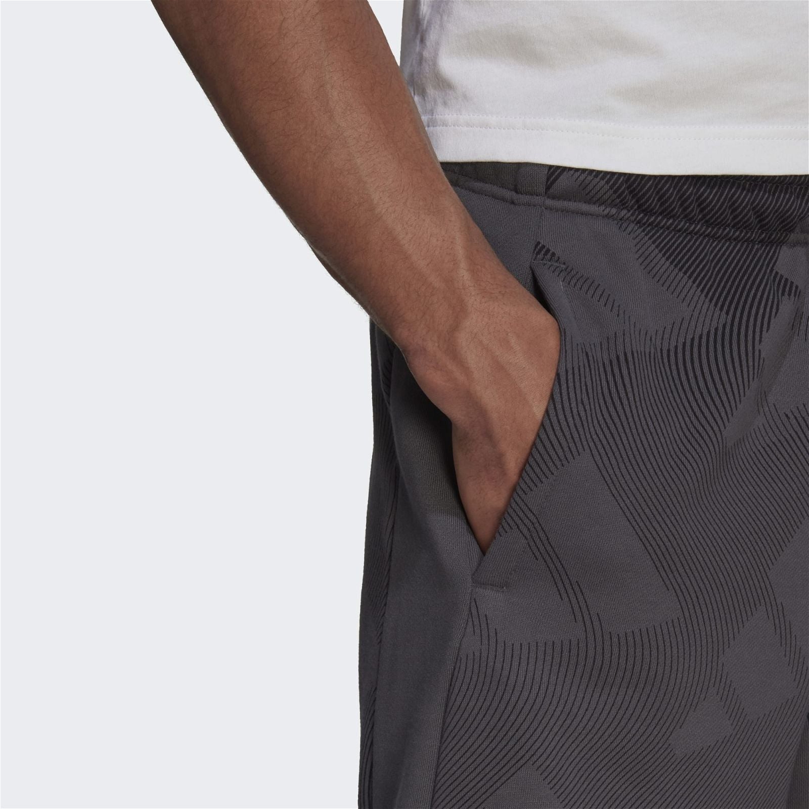 adidas Sportswear Graphic Shorts - Grey - ViaductClothing -  -  