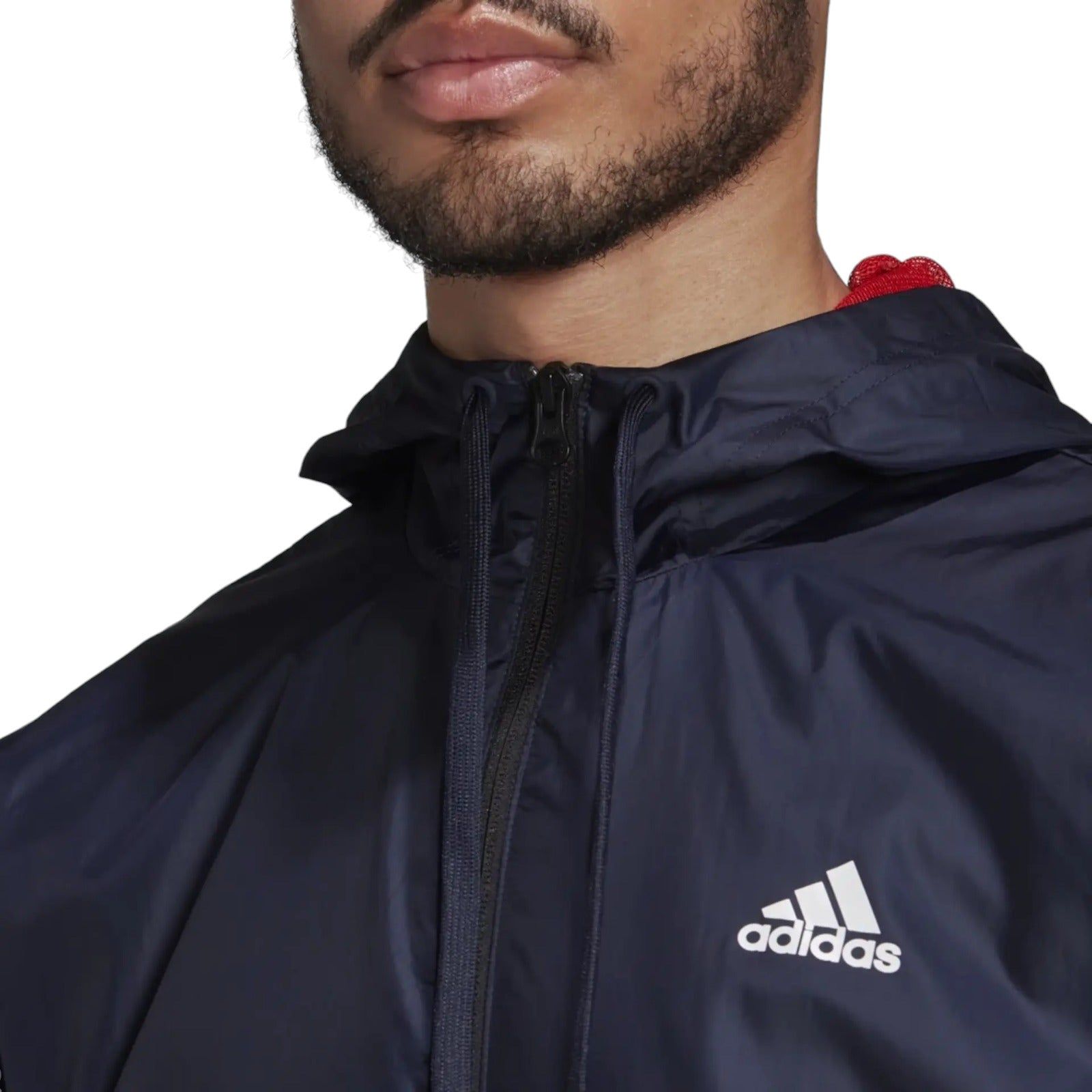 adidas Sportswear Hooded Track Jacket - Navy - ViaductClothing -  -  